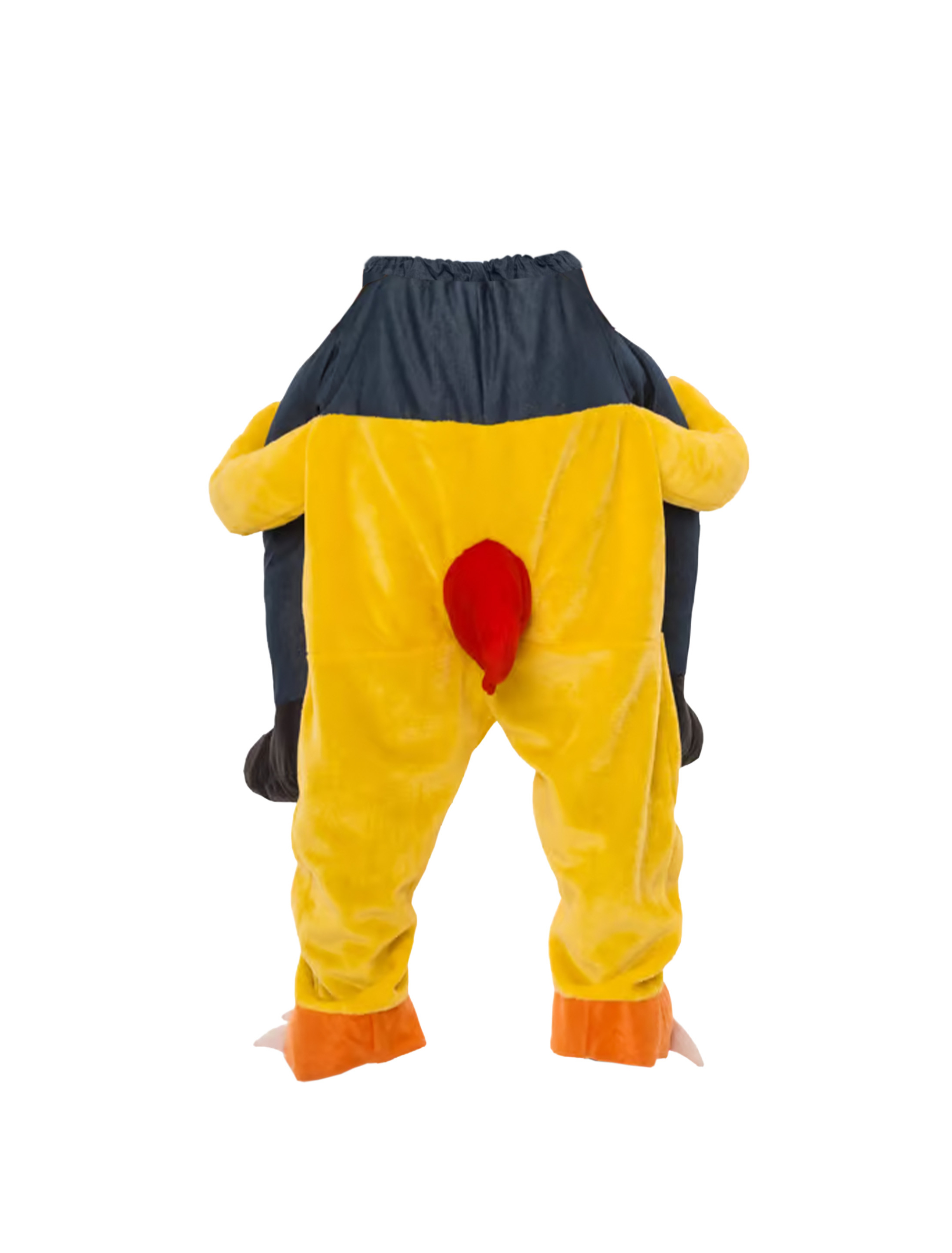 Kostüm Huckepack Huhn Kinder rot/gelb one size