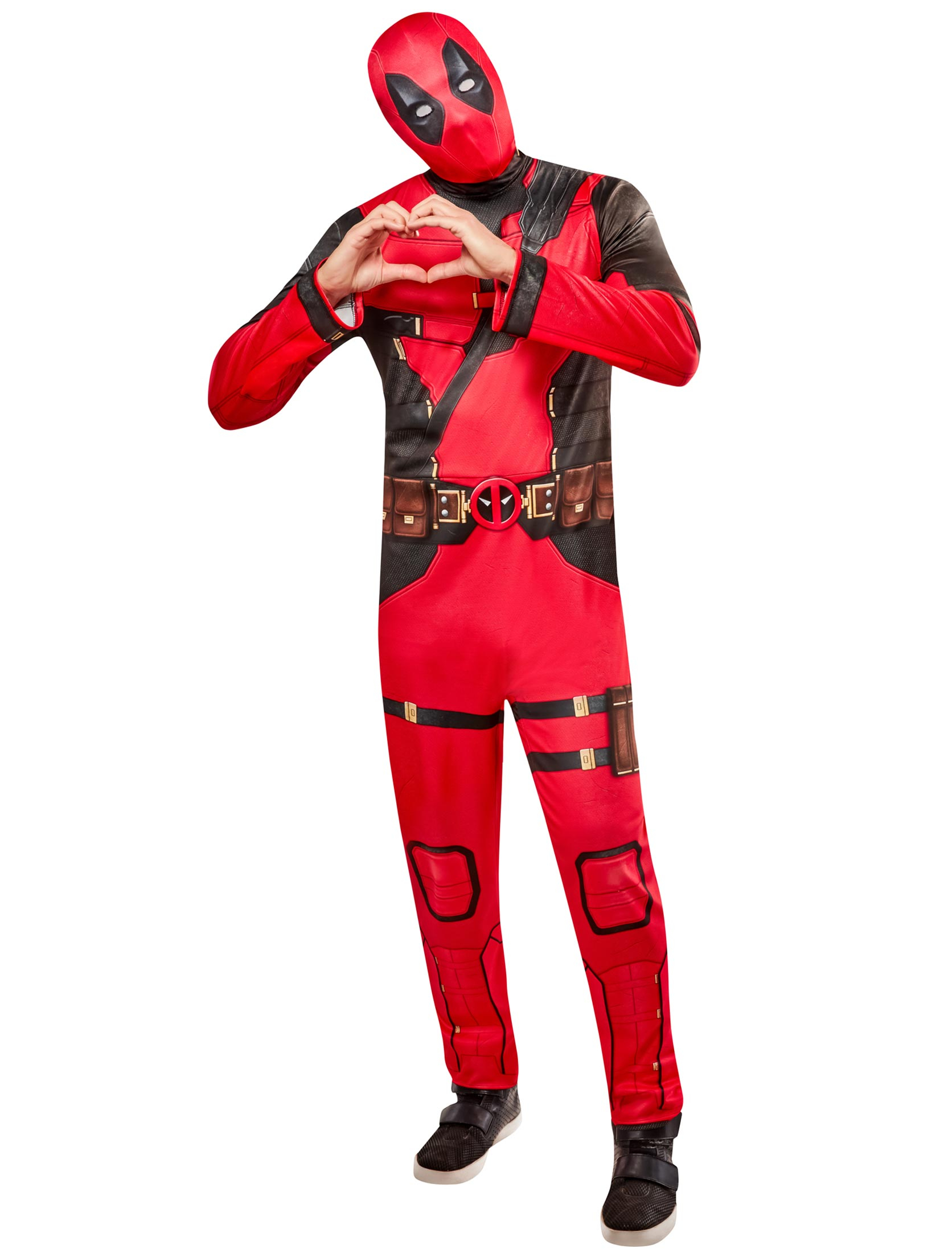 Deadpool 2-tlg. Herren rot/schwarz M