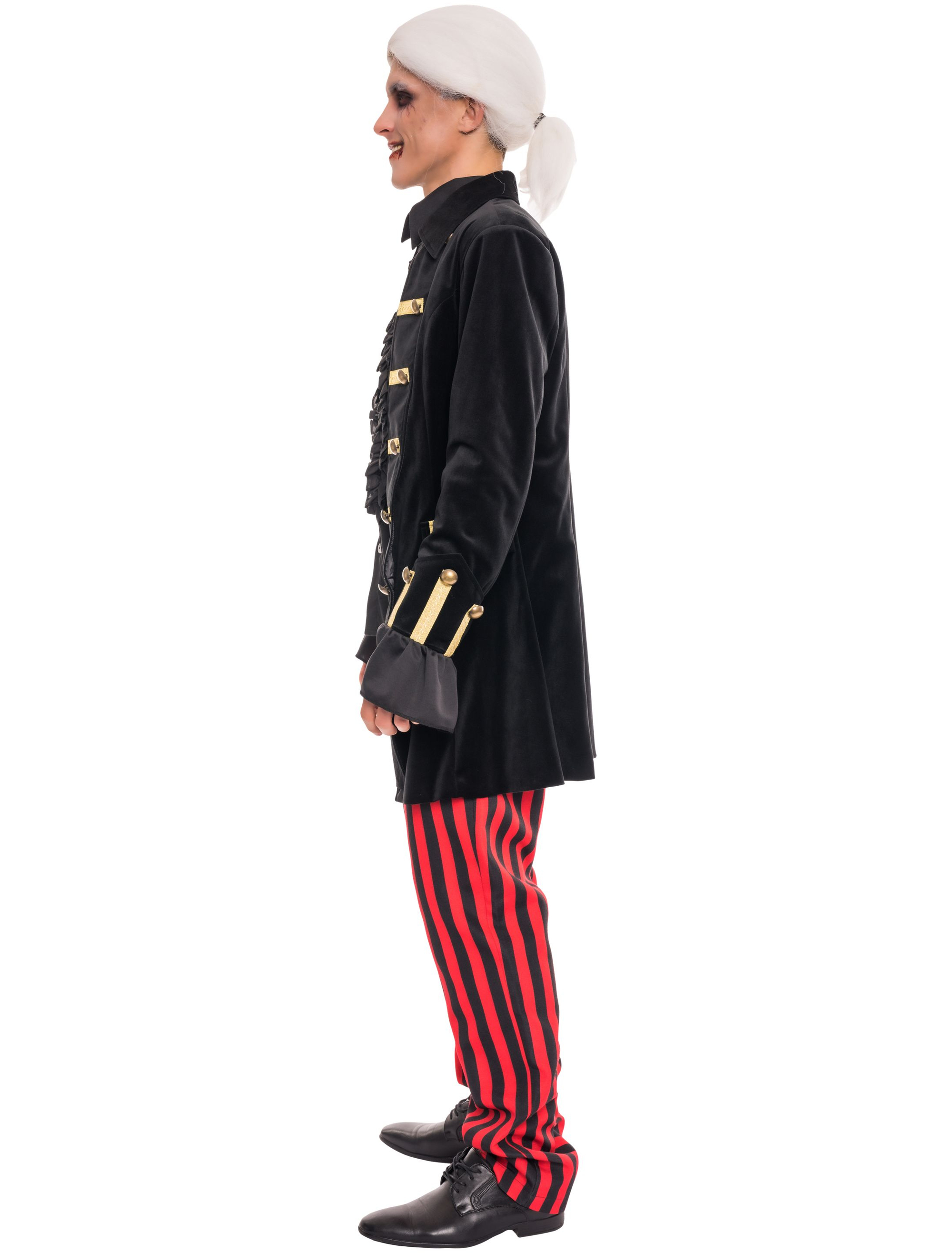 Jacke Pirat Unifarben Herren schwarz M