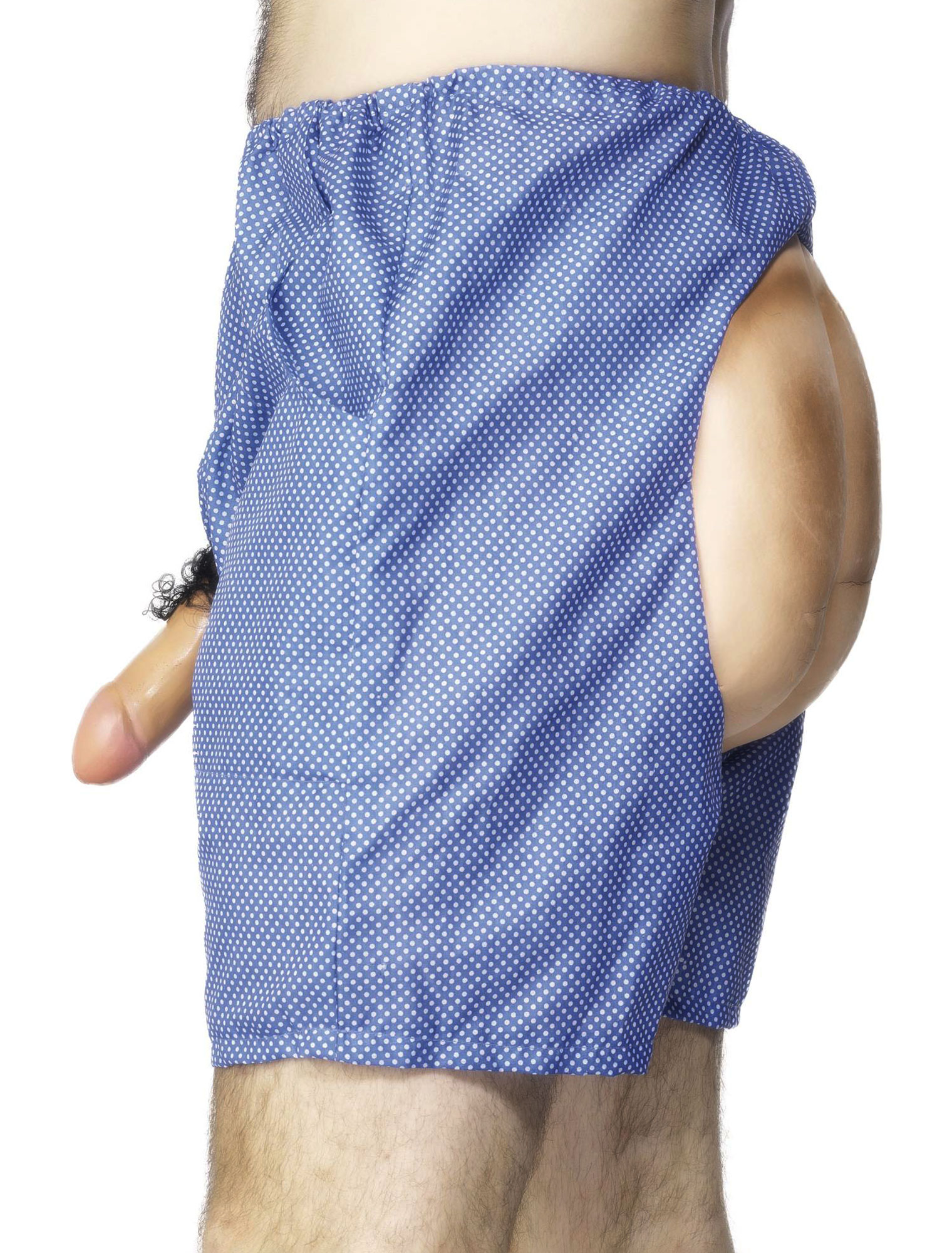 Shorts mit Willy und Po blau one size