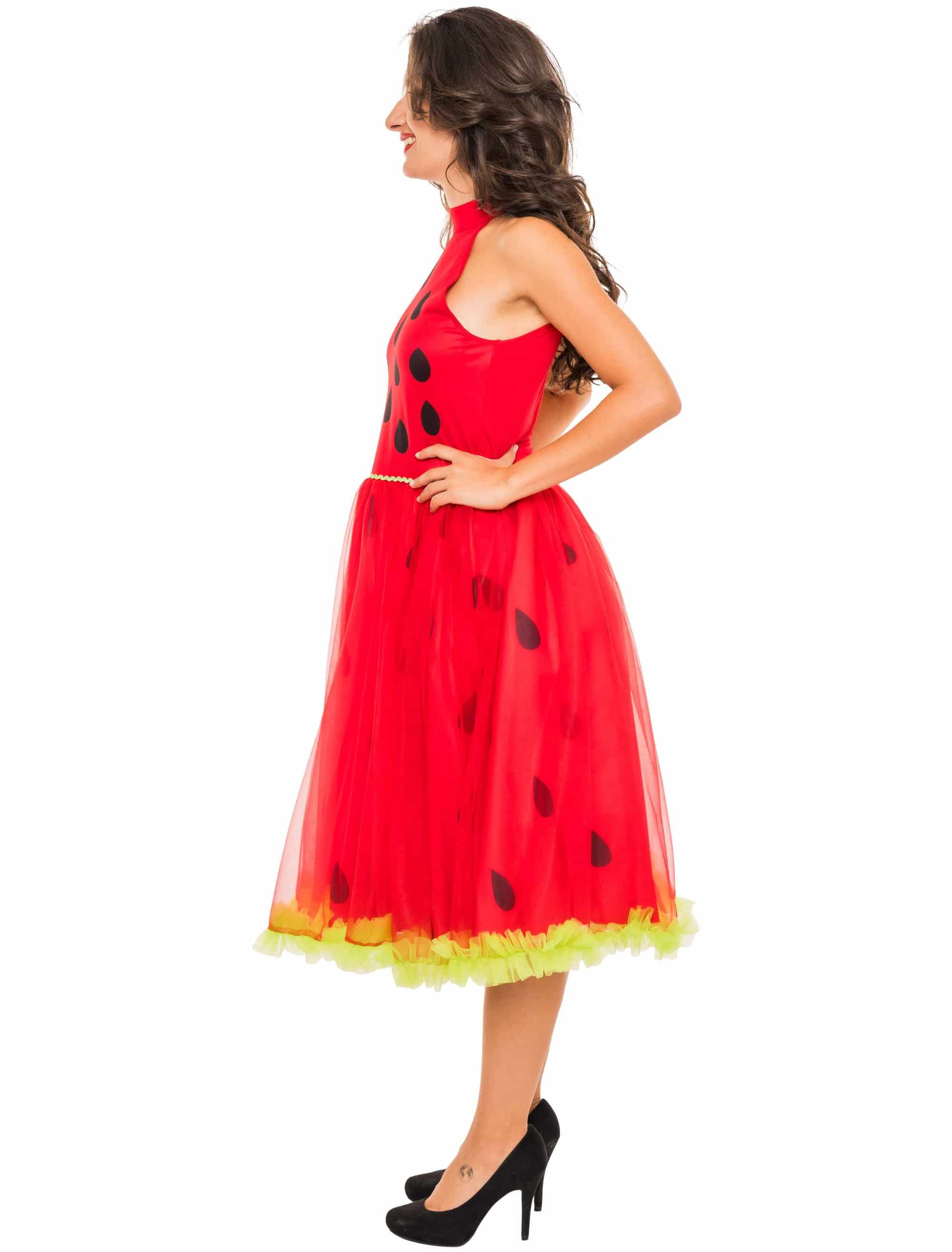 Kleid Wassermelone rot 2XL