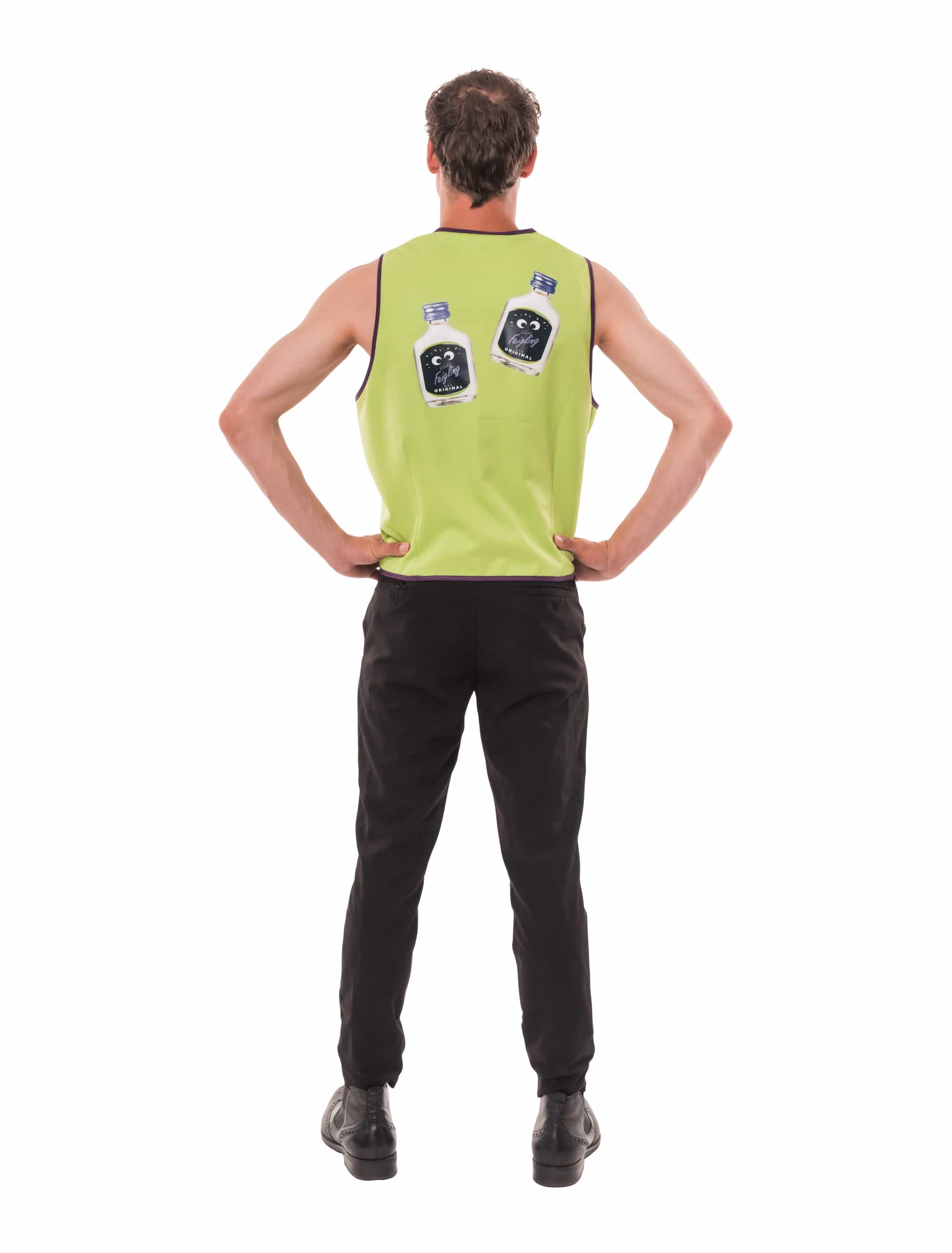 Weste Kleiner Feigling Herren schwarz/grün L/XL