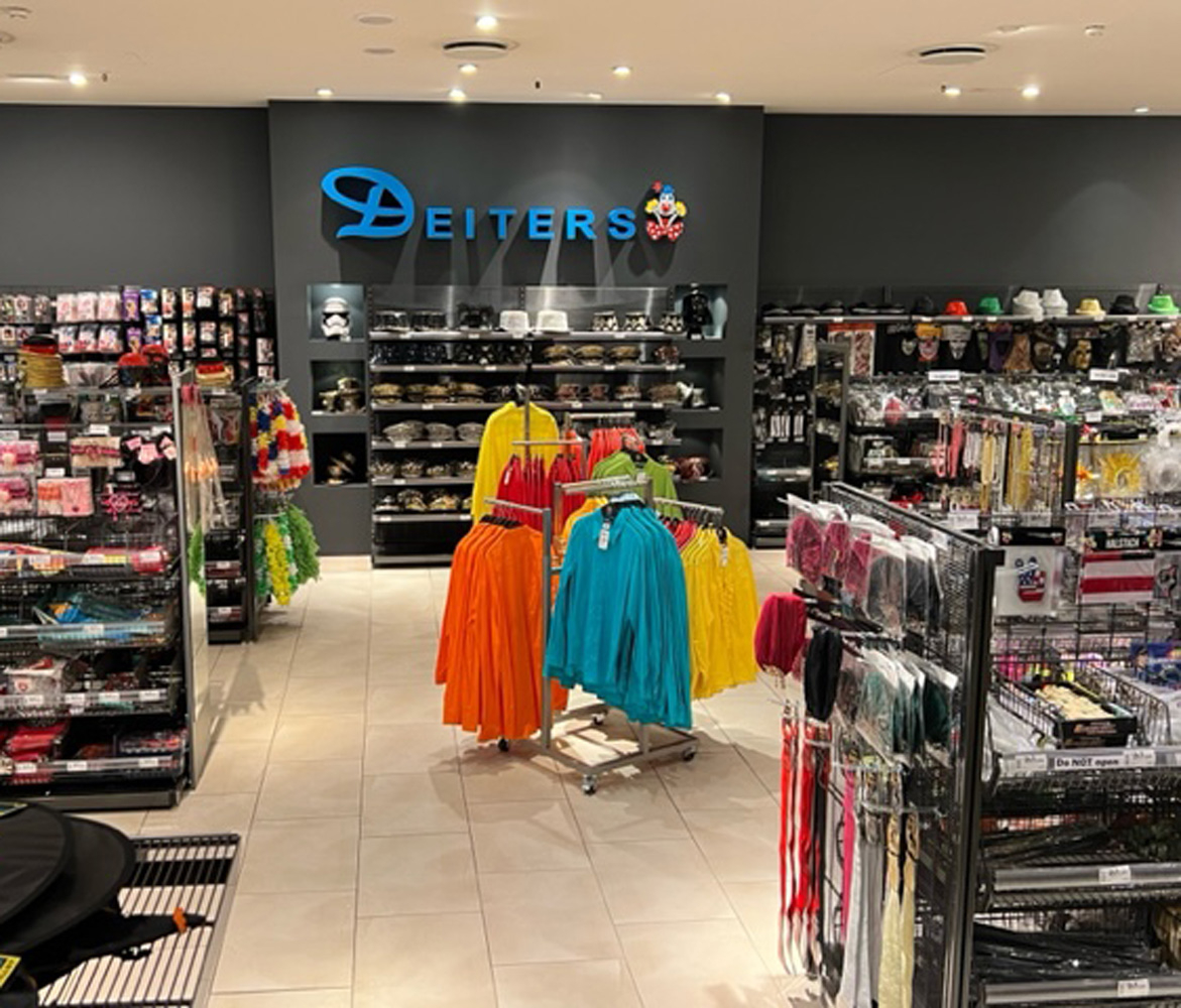 Deiters Kostümladen in Oberhausen Innenansicht Accessoires