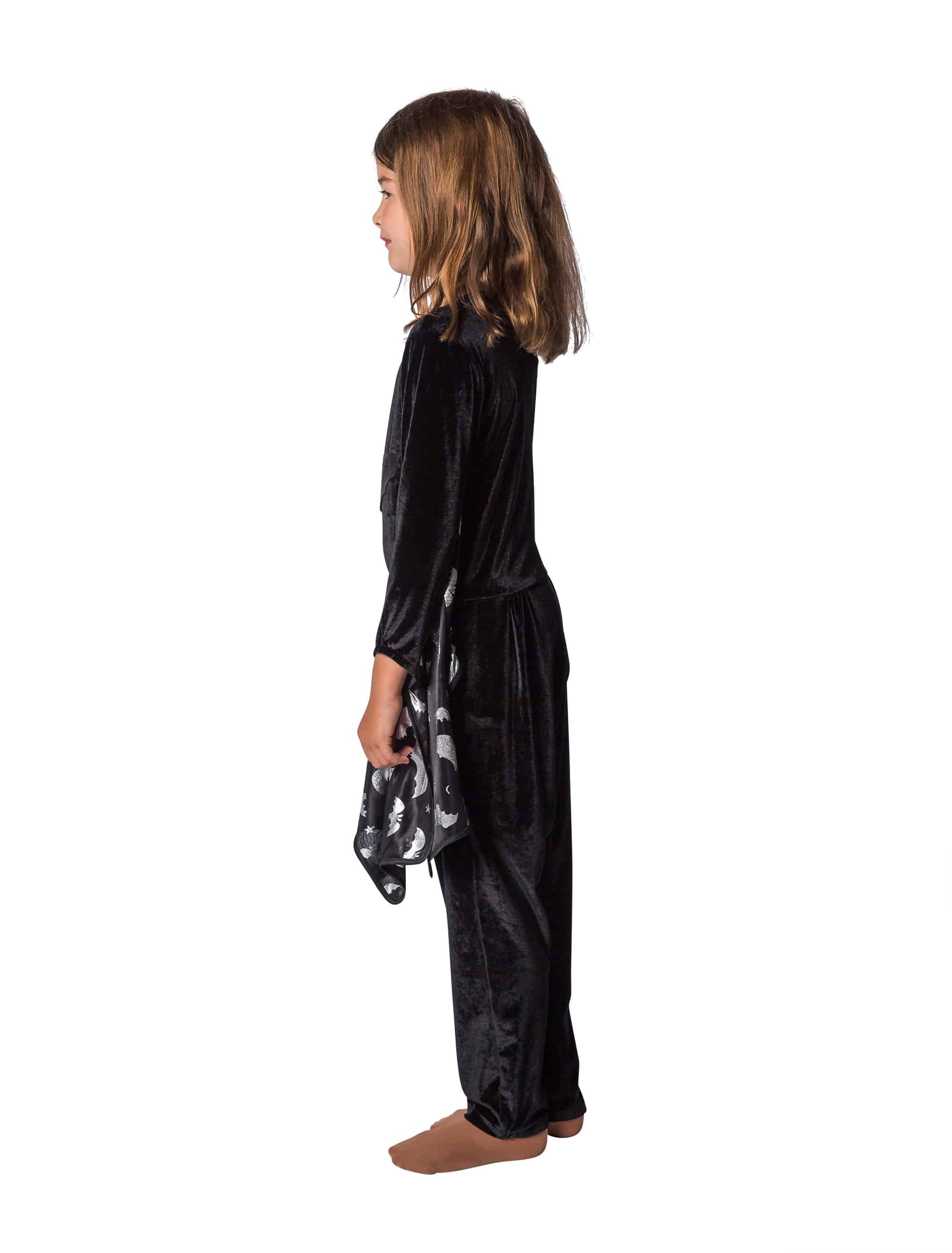Jumpsuit Fledermaus Kinder schwarz 116-128