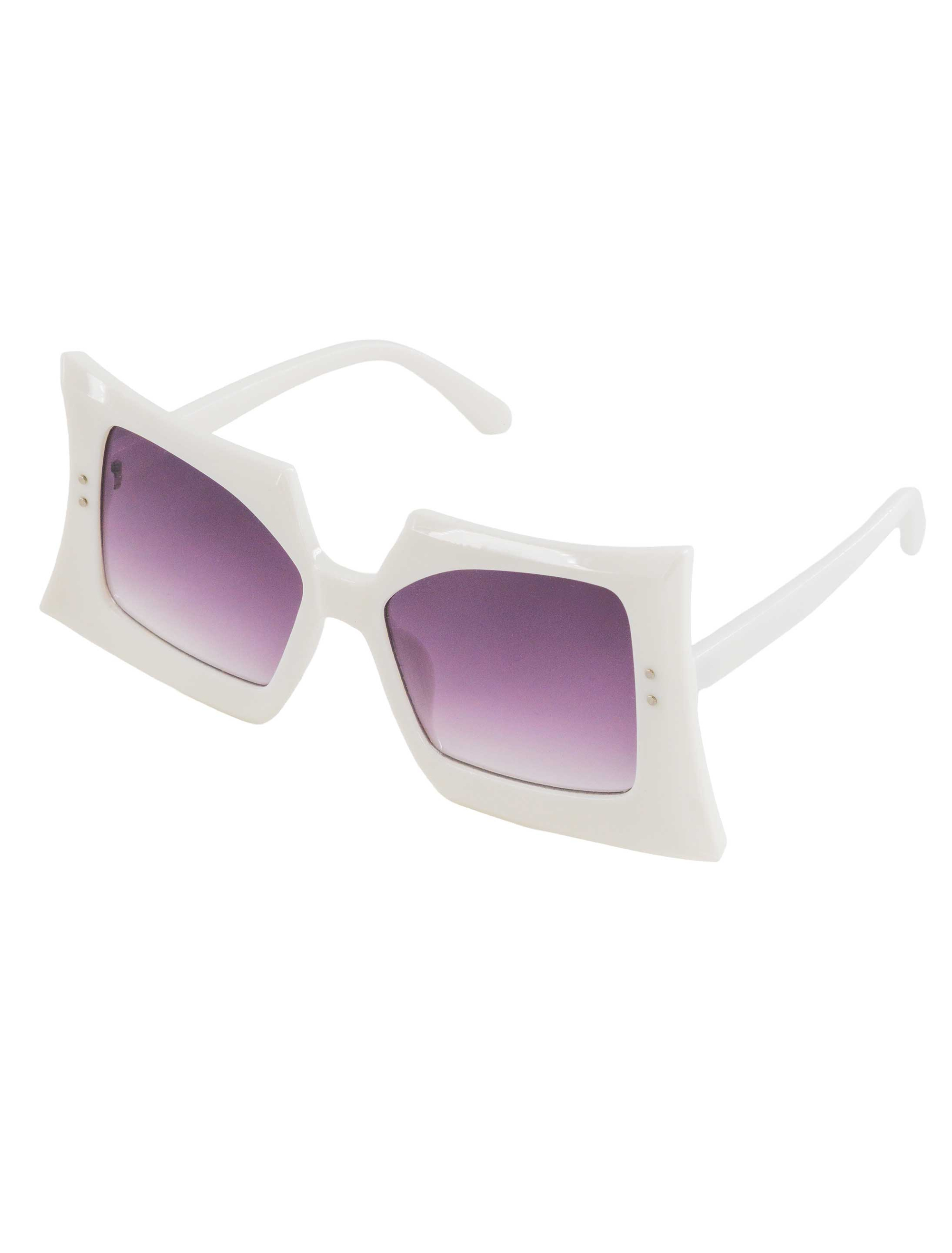 Brille 70s weiß