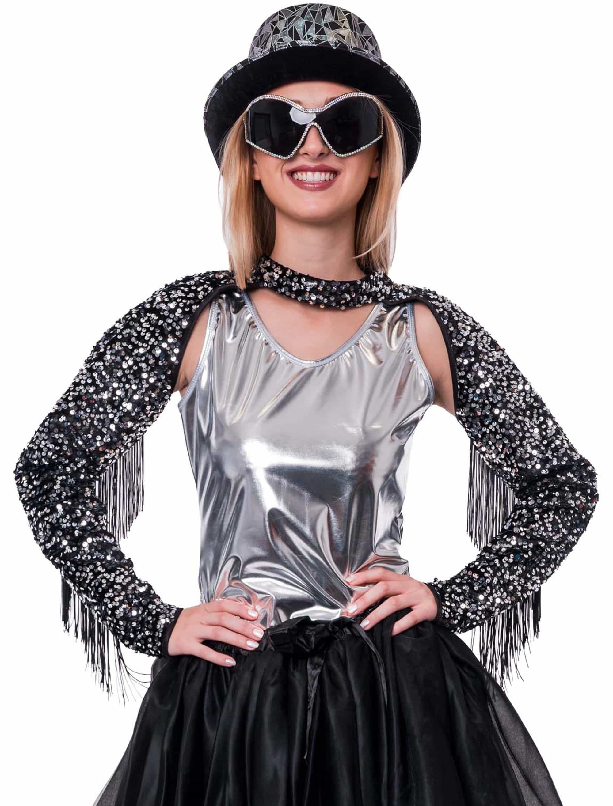 Body Metallic Damen silber L/XL