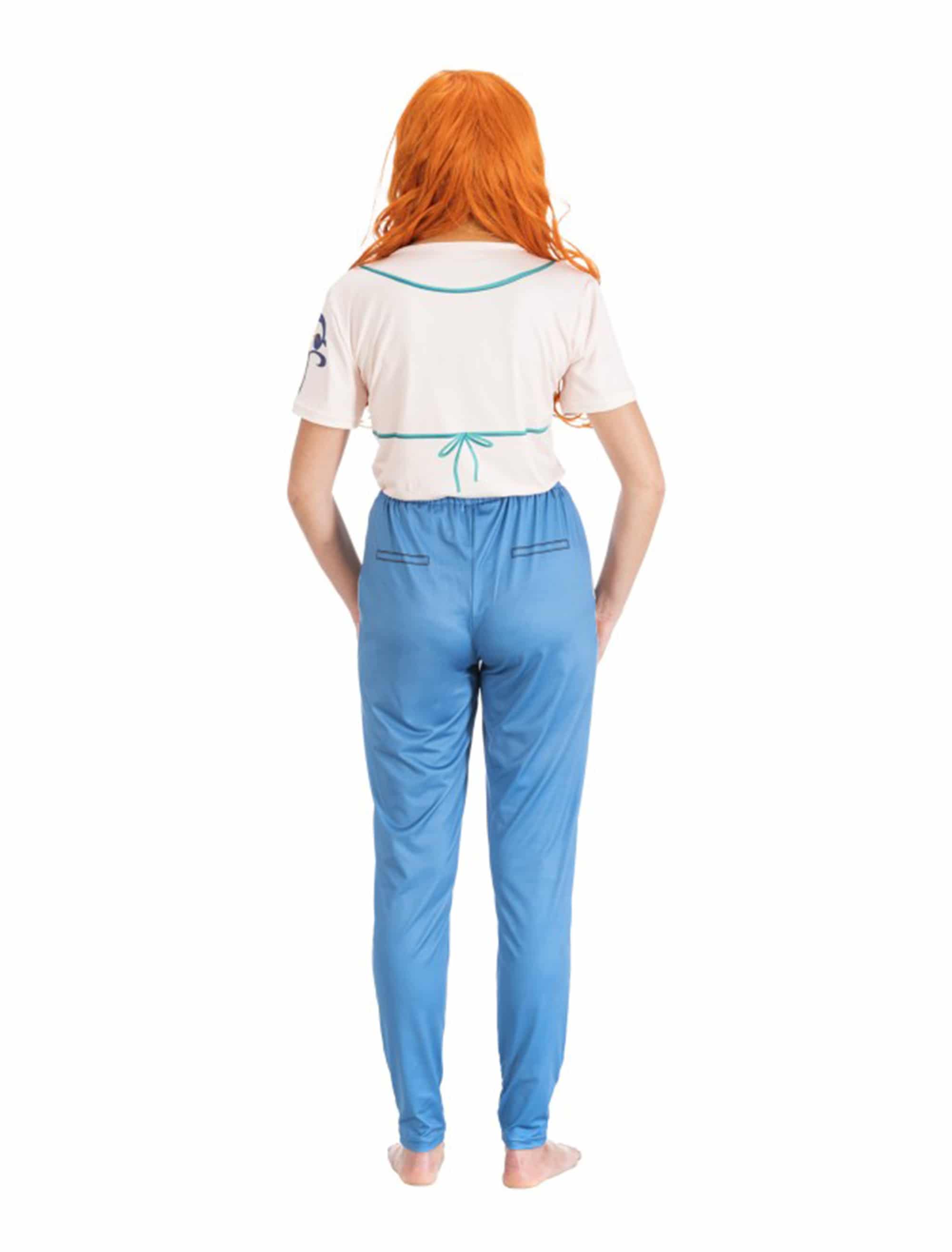 Kostüm Nami One Piece 2-tlg. Damen blau/weiß XS