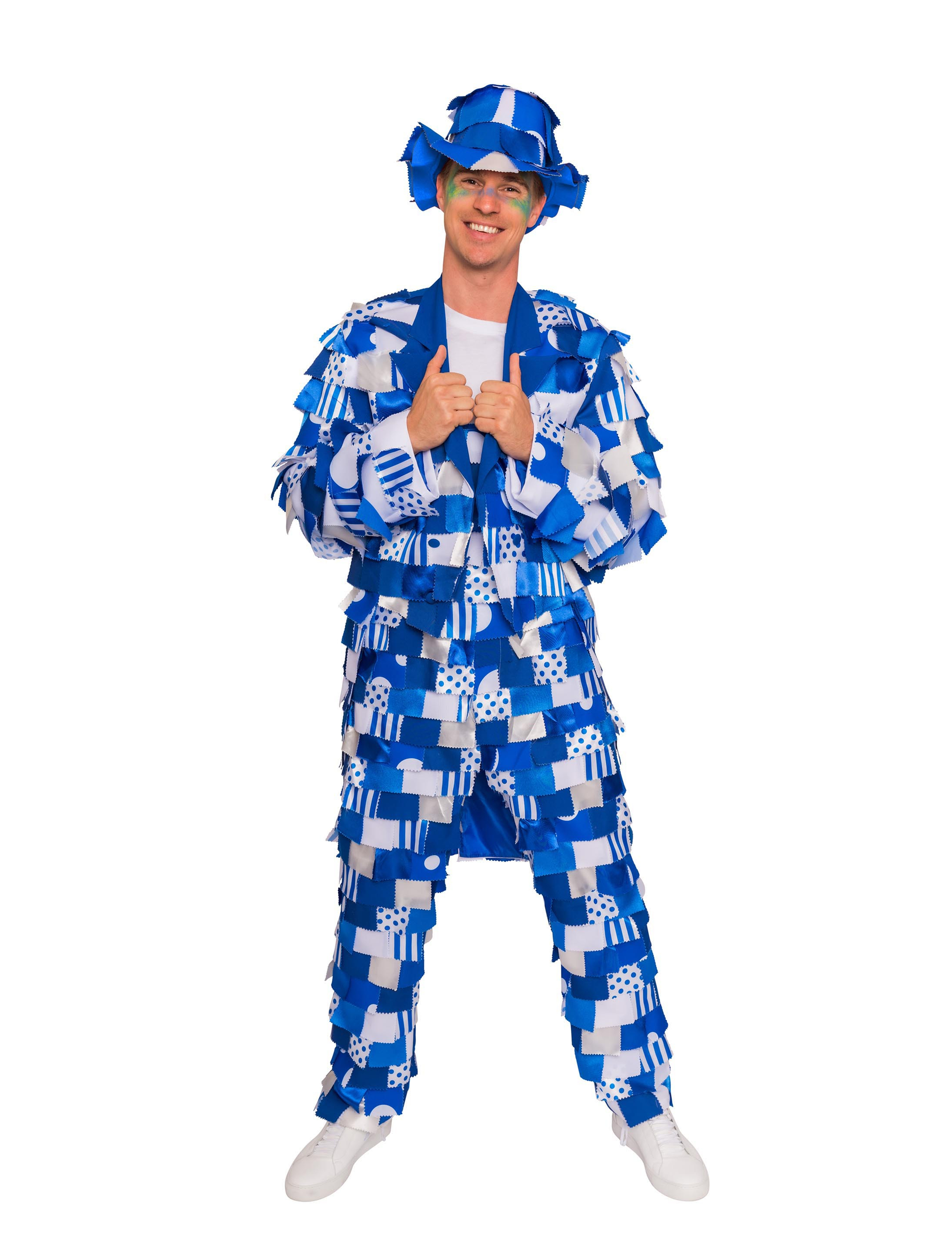 weiß/blau