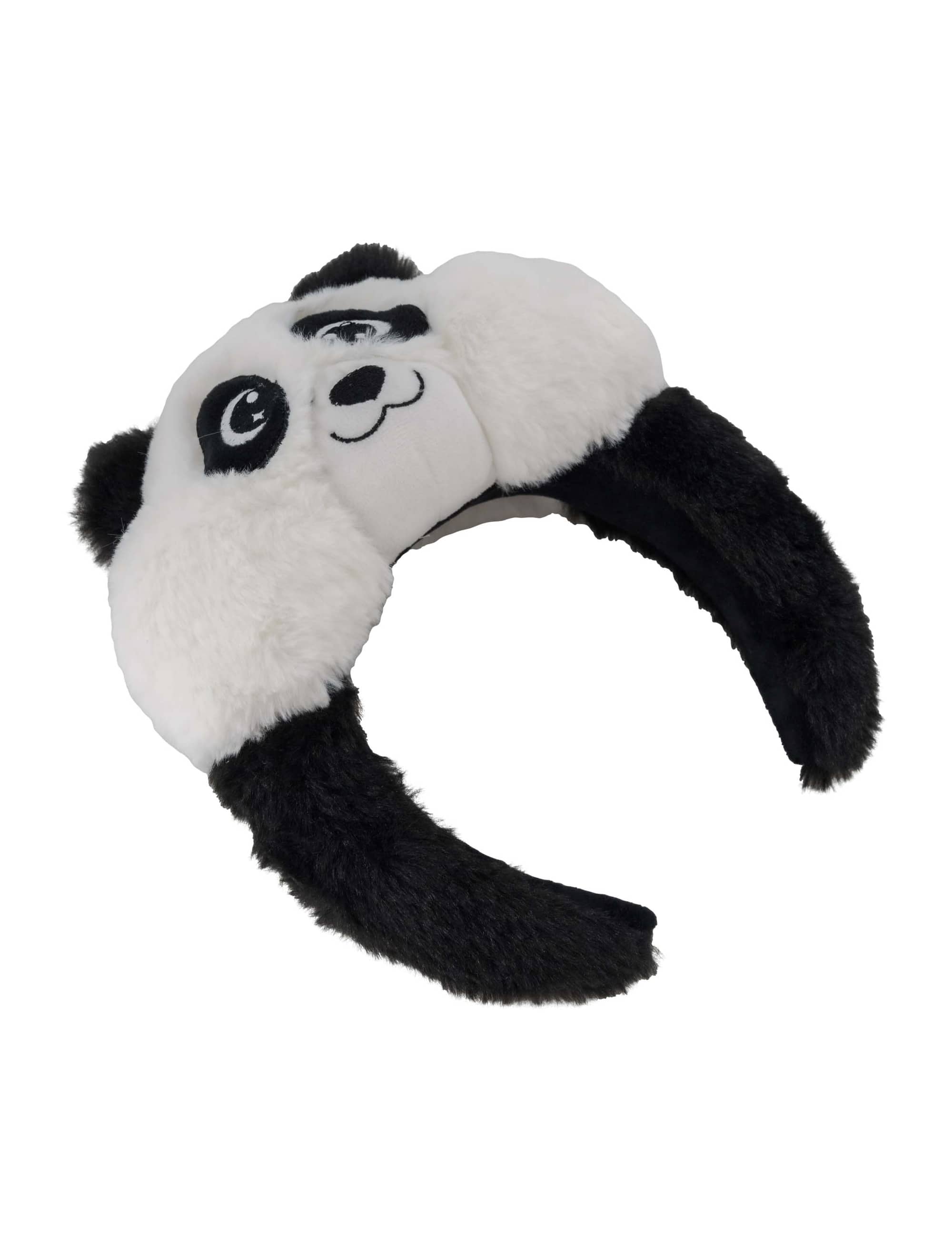 Haarreif Panda schwarz/weiß