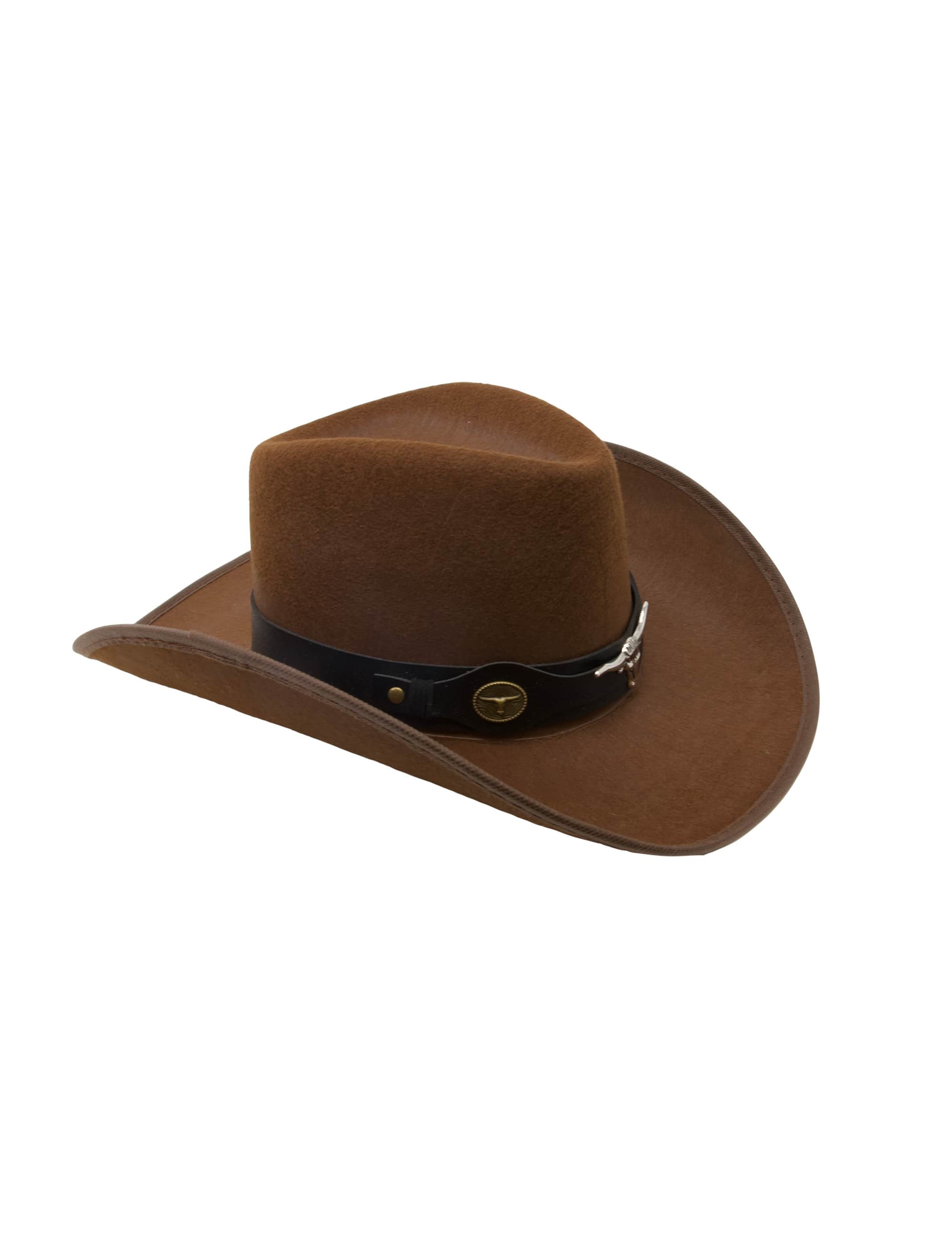 Cowboyhut Rodeo mit Lederband braun 59