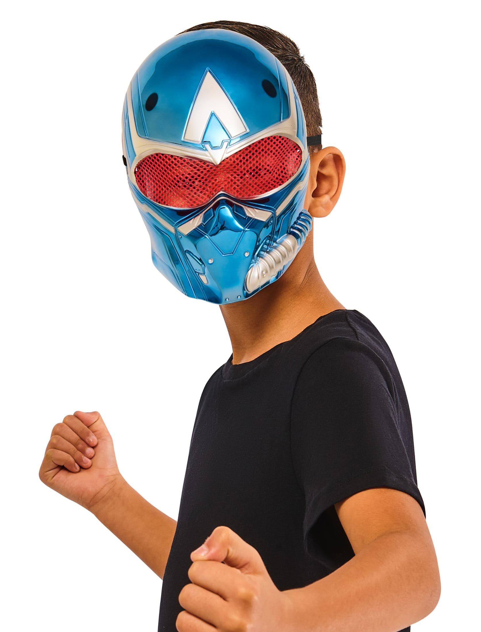 Captain America Vollmaske hellblau one size