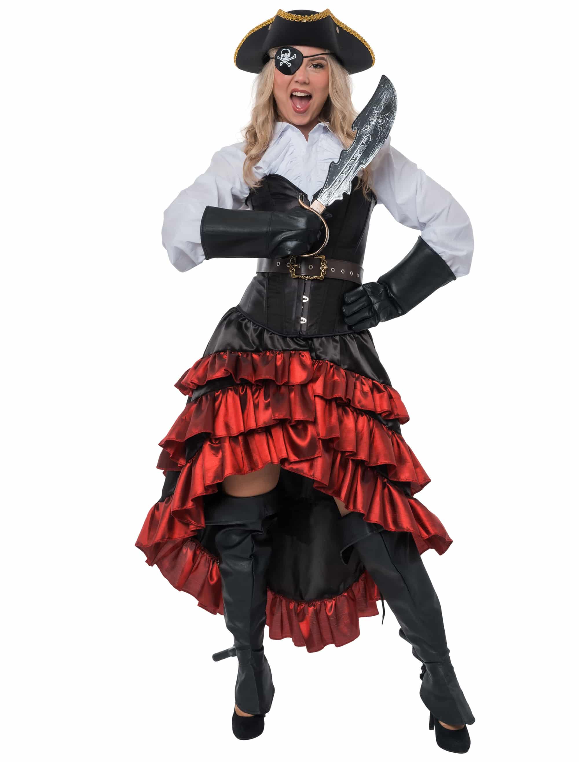 Corsage trägerlos Damen schwarz S/M