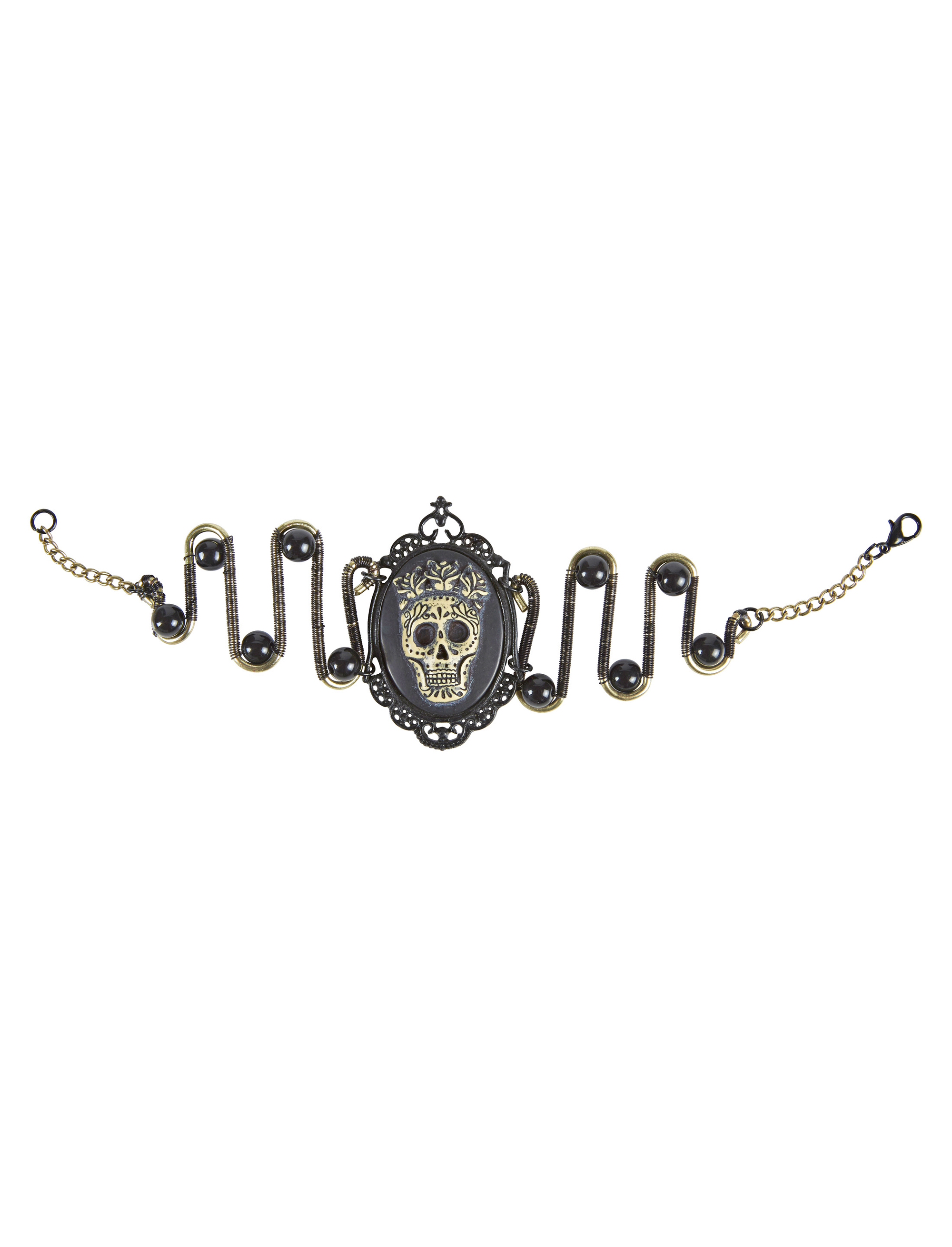 Armband Sugar Skull schwarz