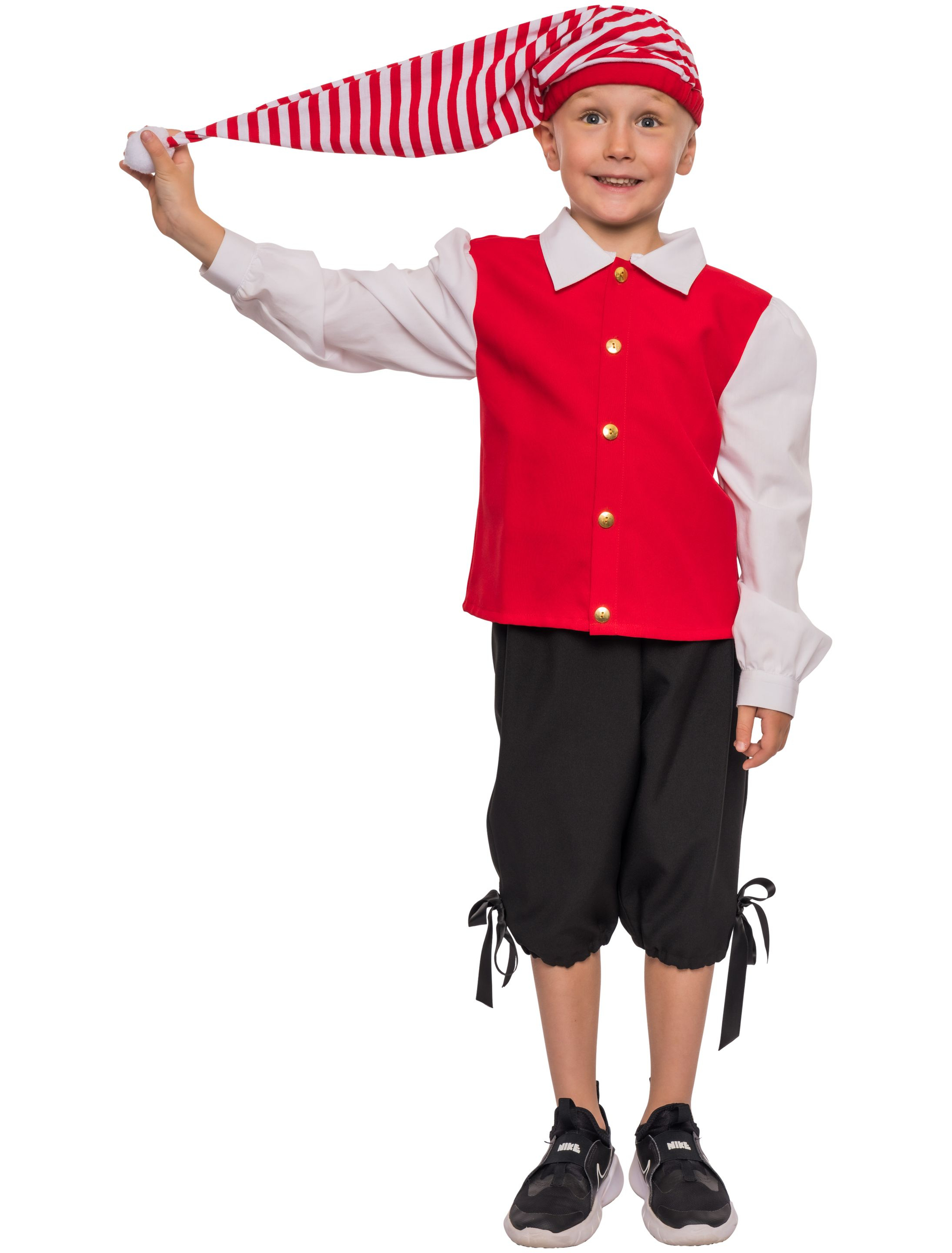 Hänneschen 3-tlg. Jungen schwarz/weiß/rot 116