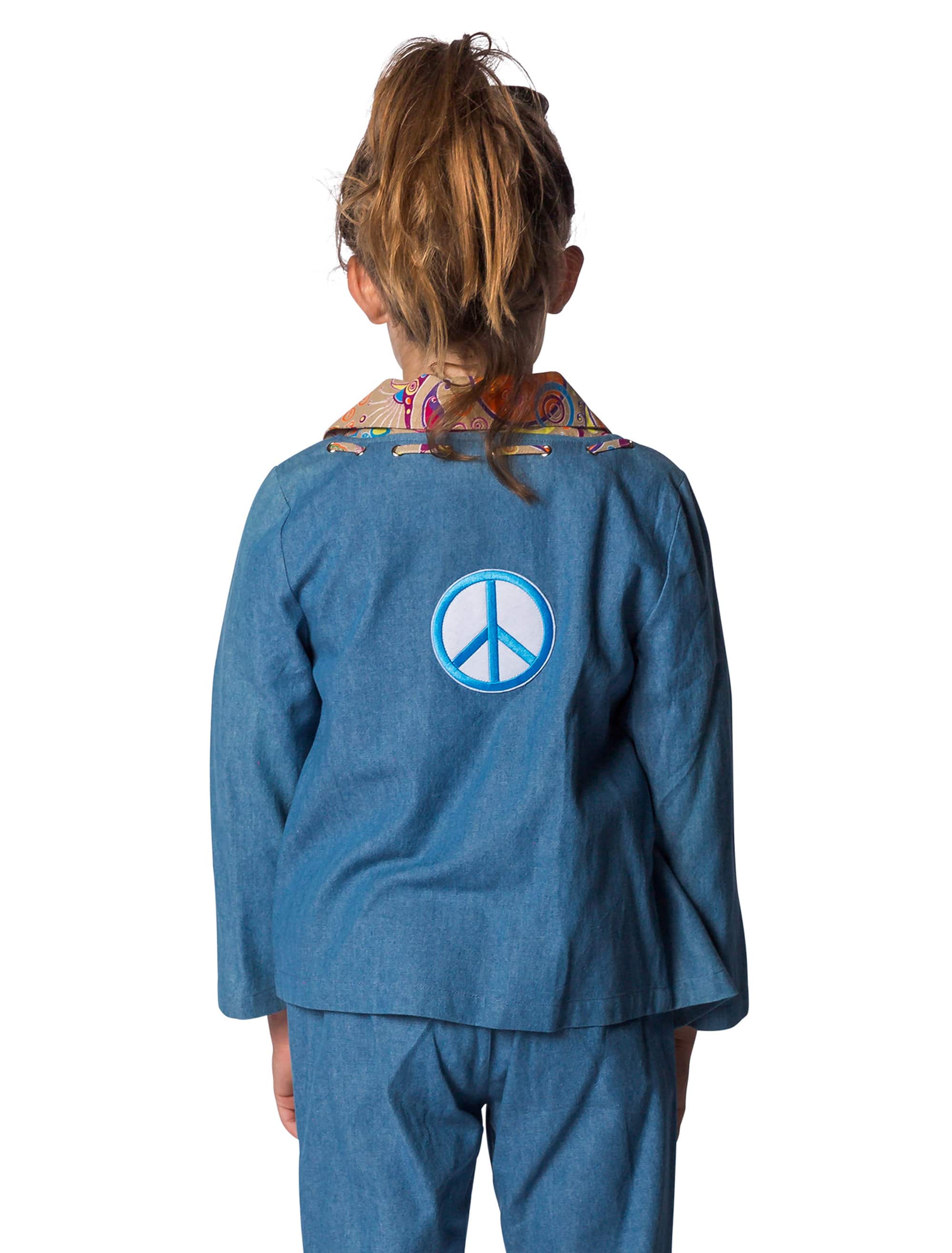 Jacke Peace Kinder Kinder blau 116
