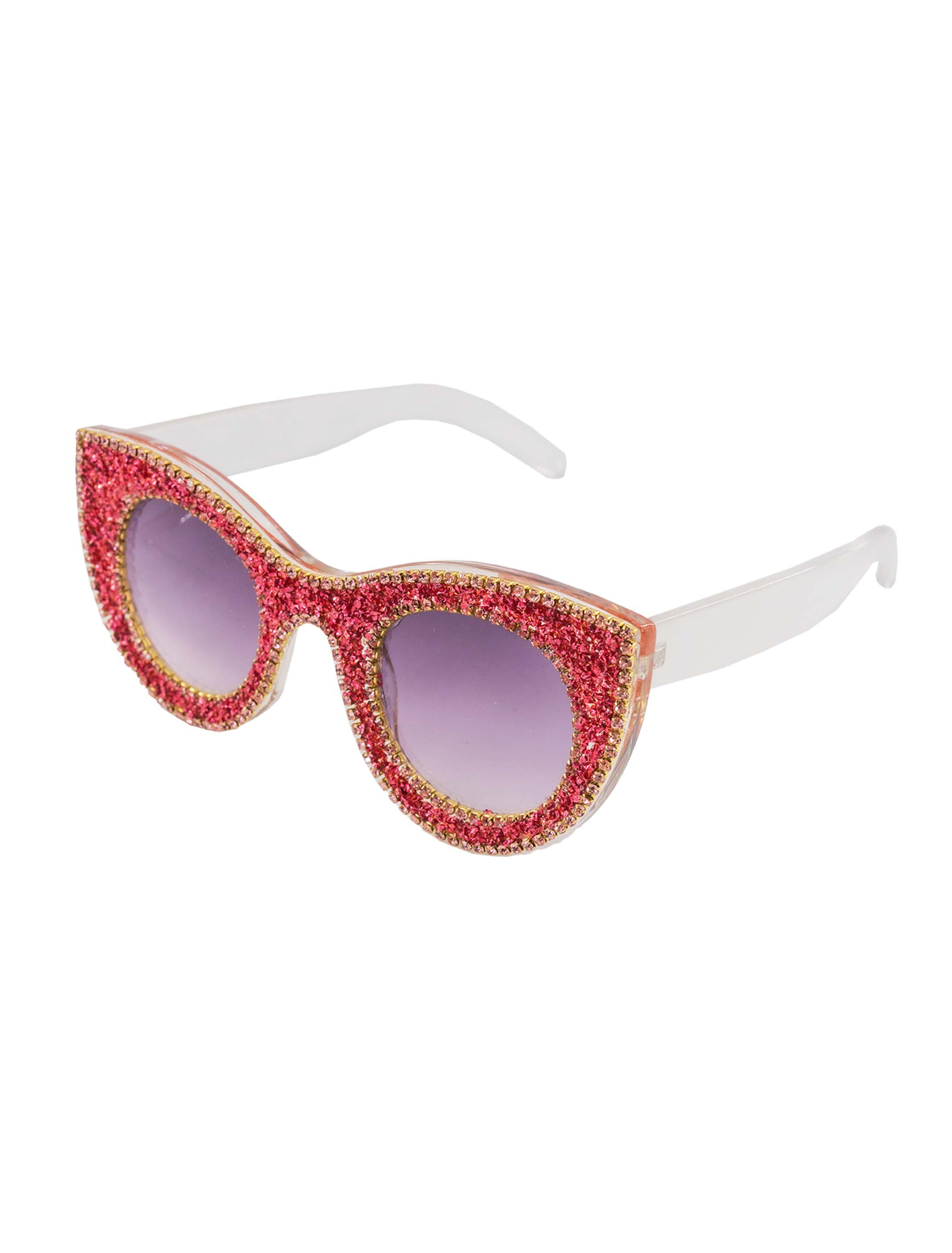 Brille Glamour Glitzer bunt