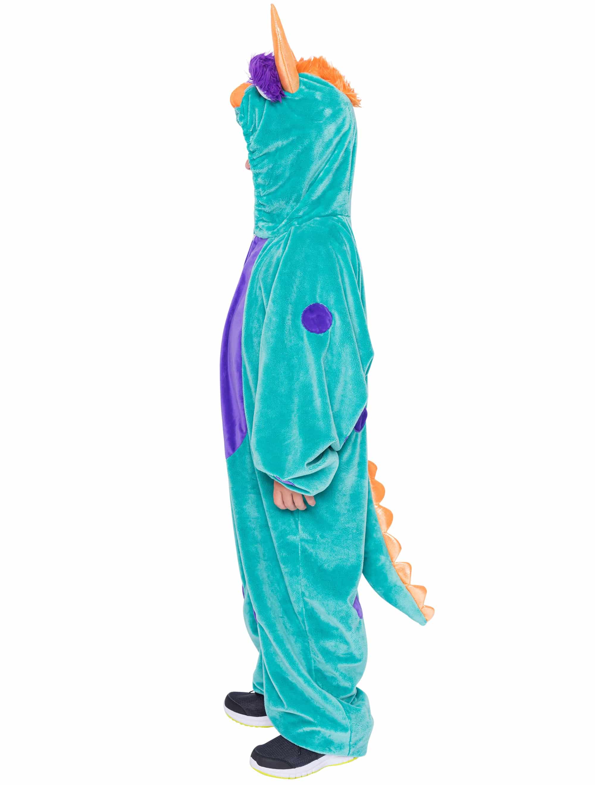 Overall Monster Plüsch Kinder grün 140-164