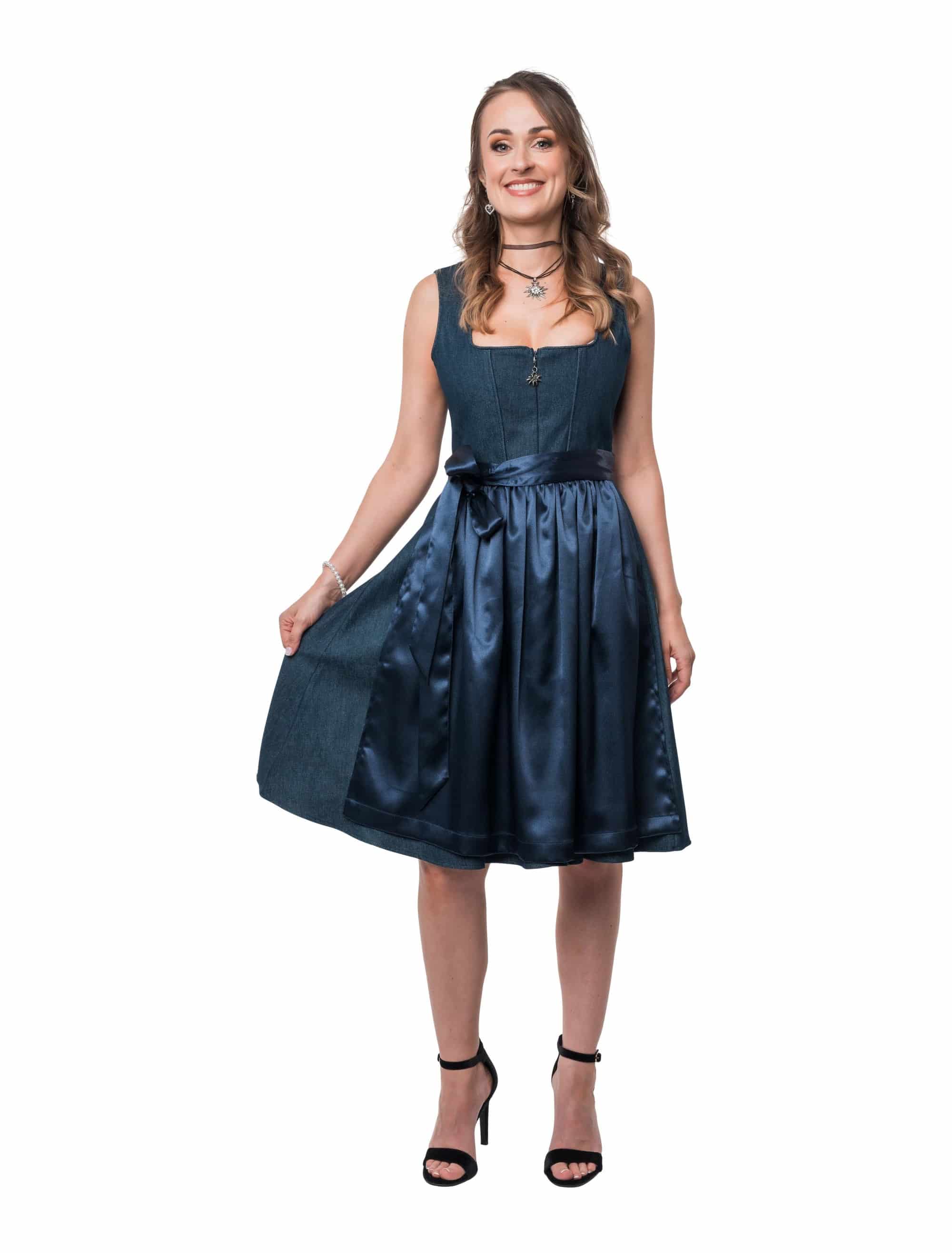 Dirndl Magda Damen blau 36