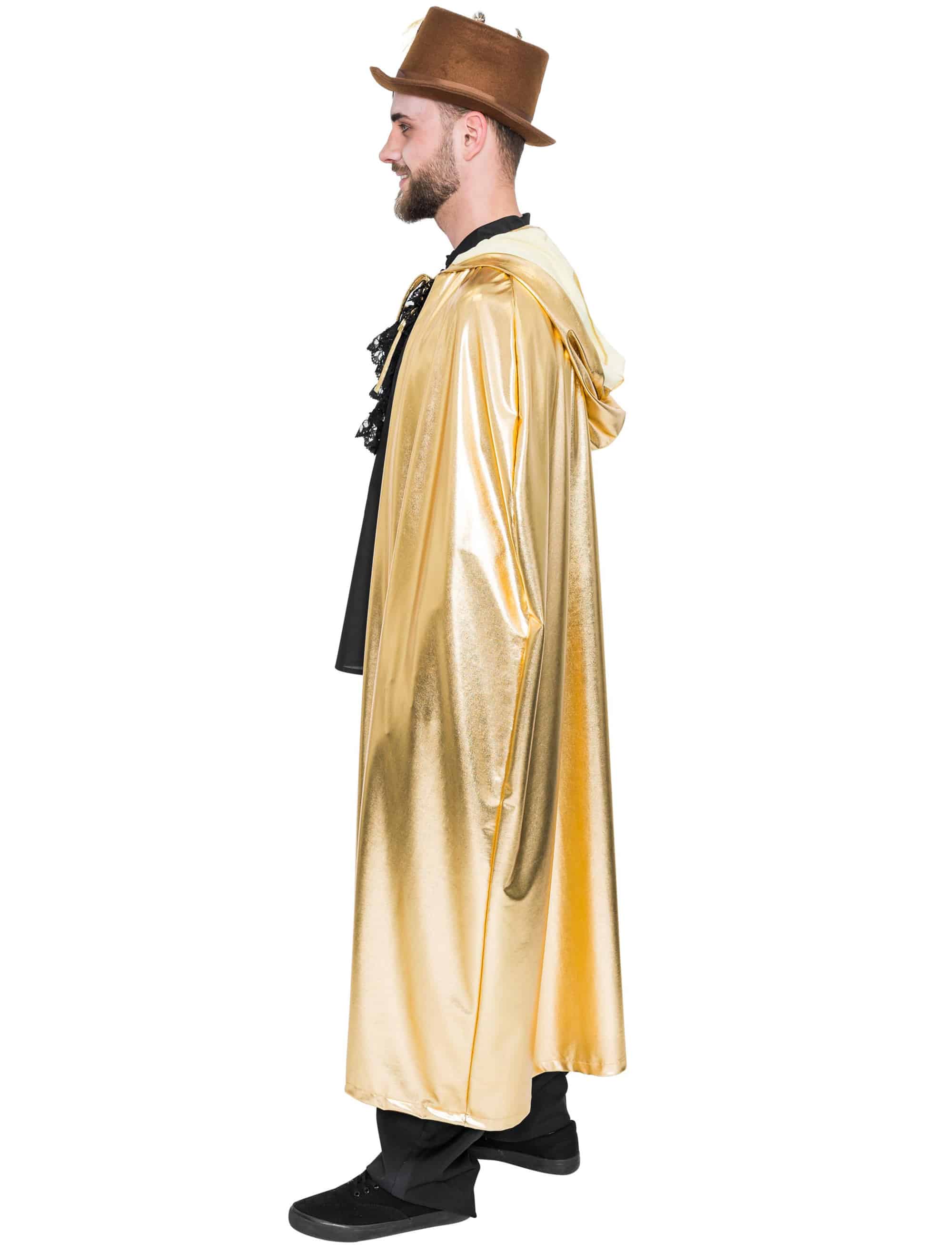 Umhang metallic gold one size