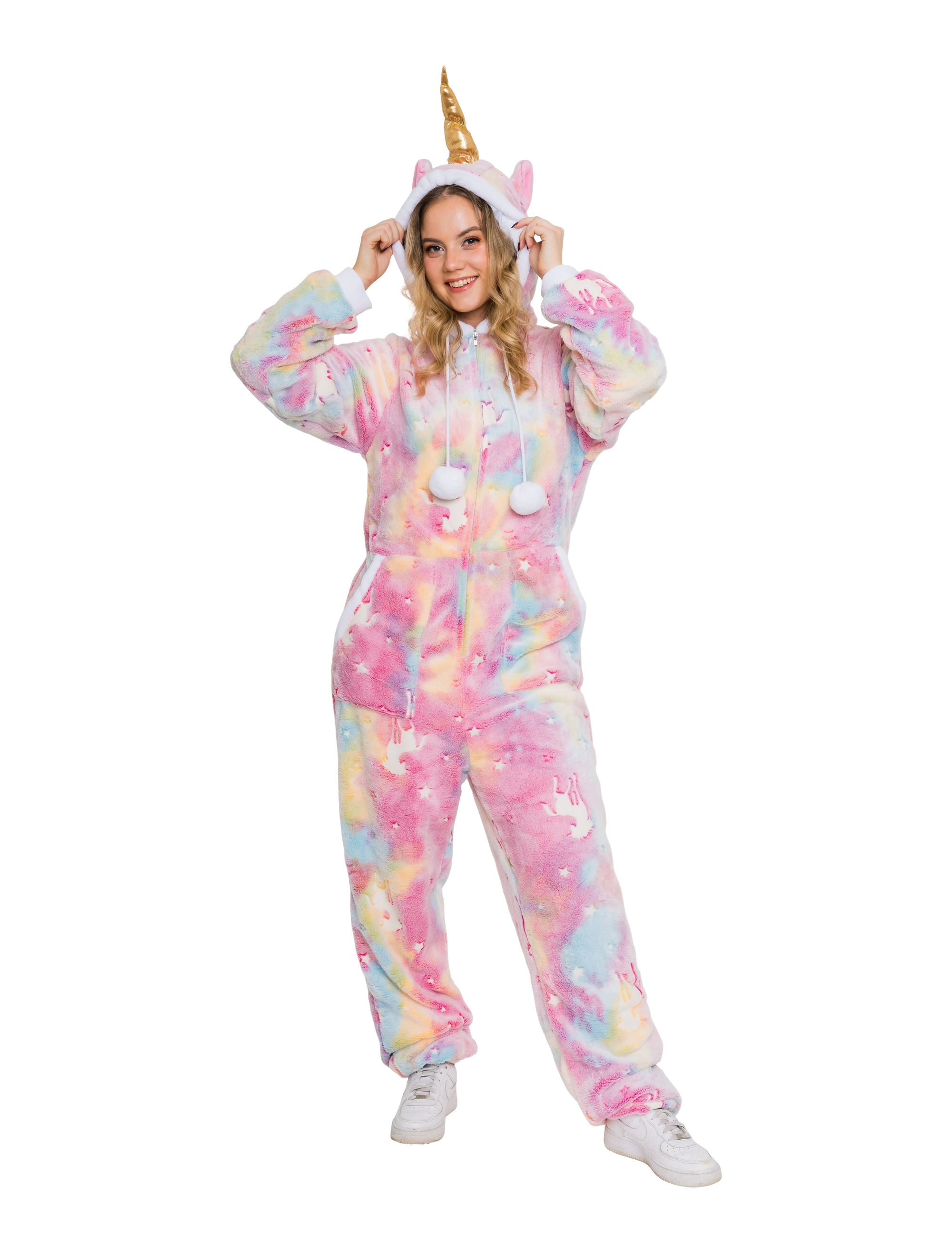 Jumpsuit Einhorn bunt 40/42