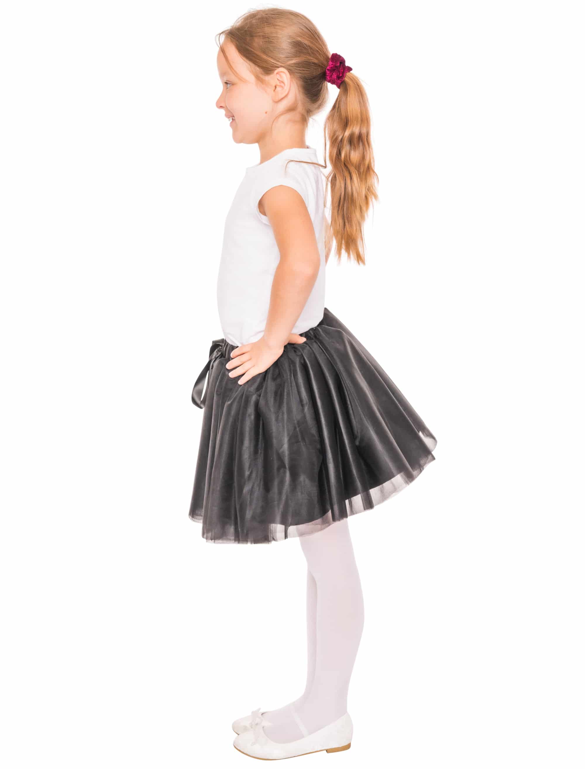 Tüllrock Mädchen schwarz one size