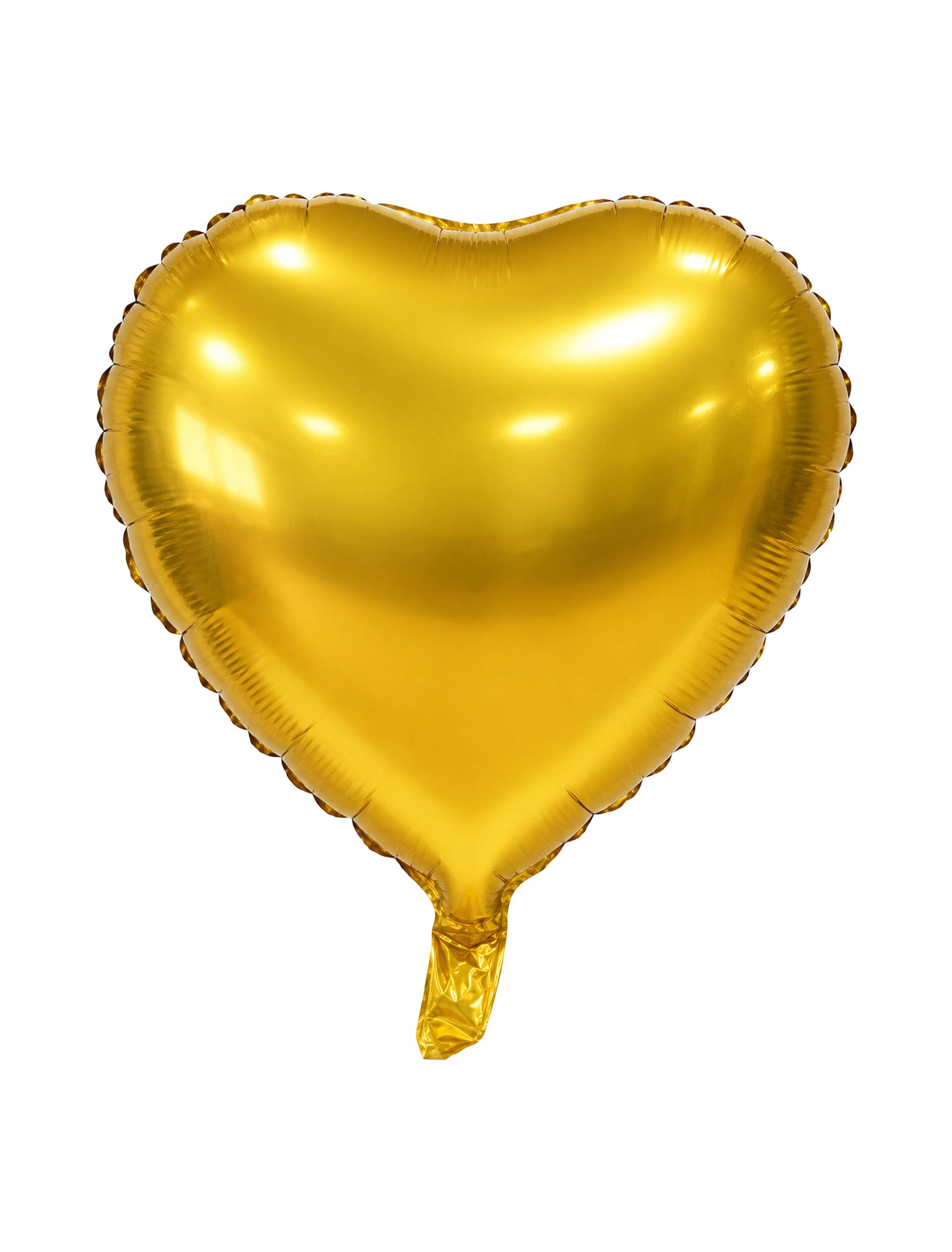 Folienballon Herz matt 46cm gold