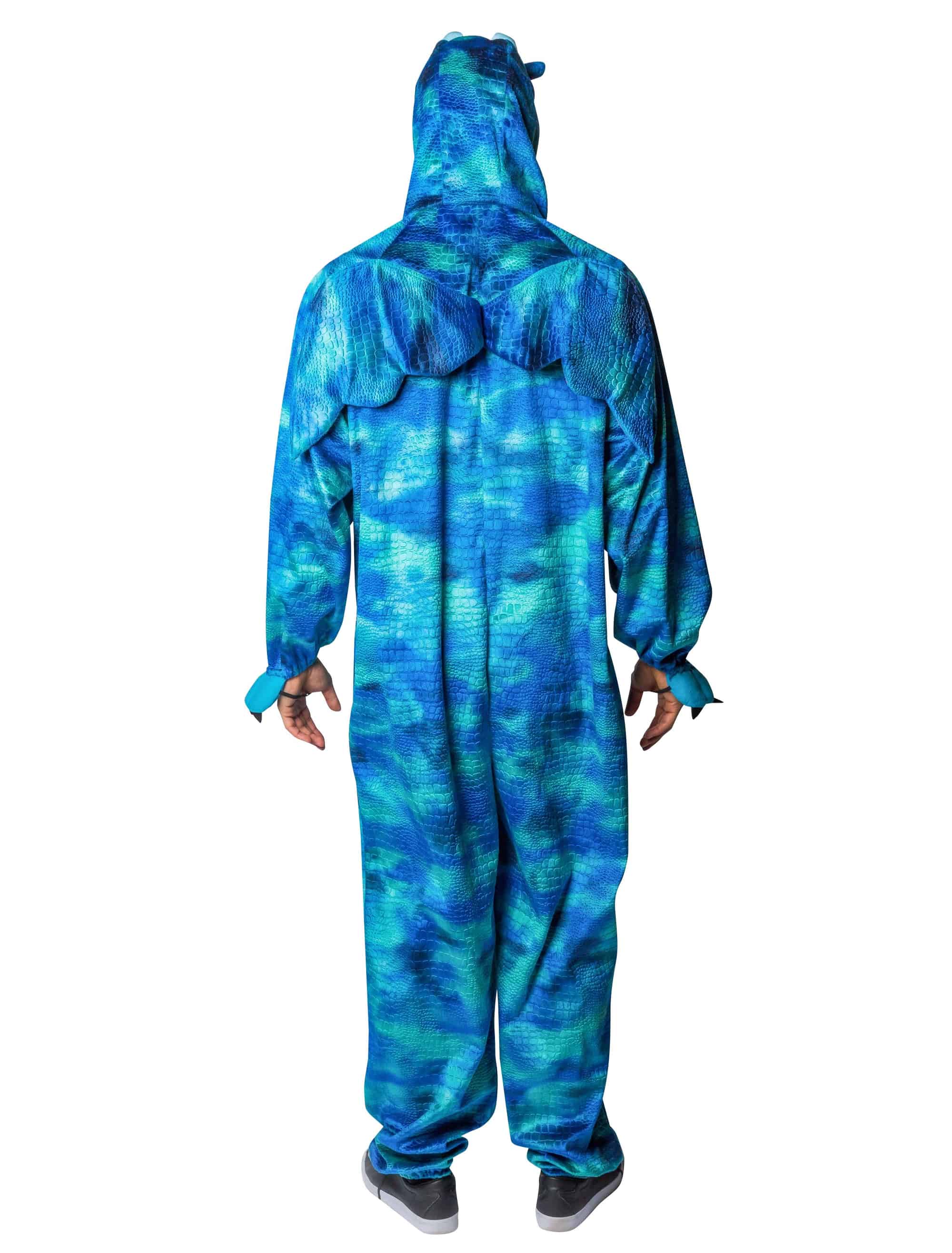 Overall Plüsch Drache Herren blau 50-52