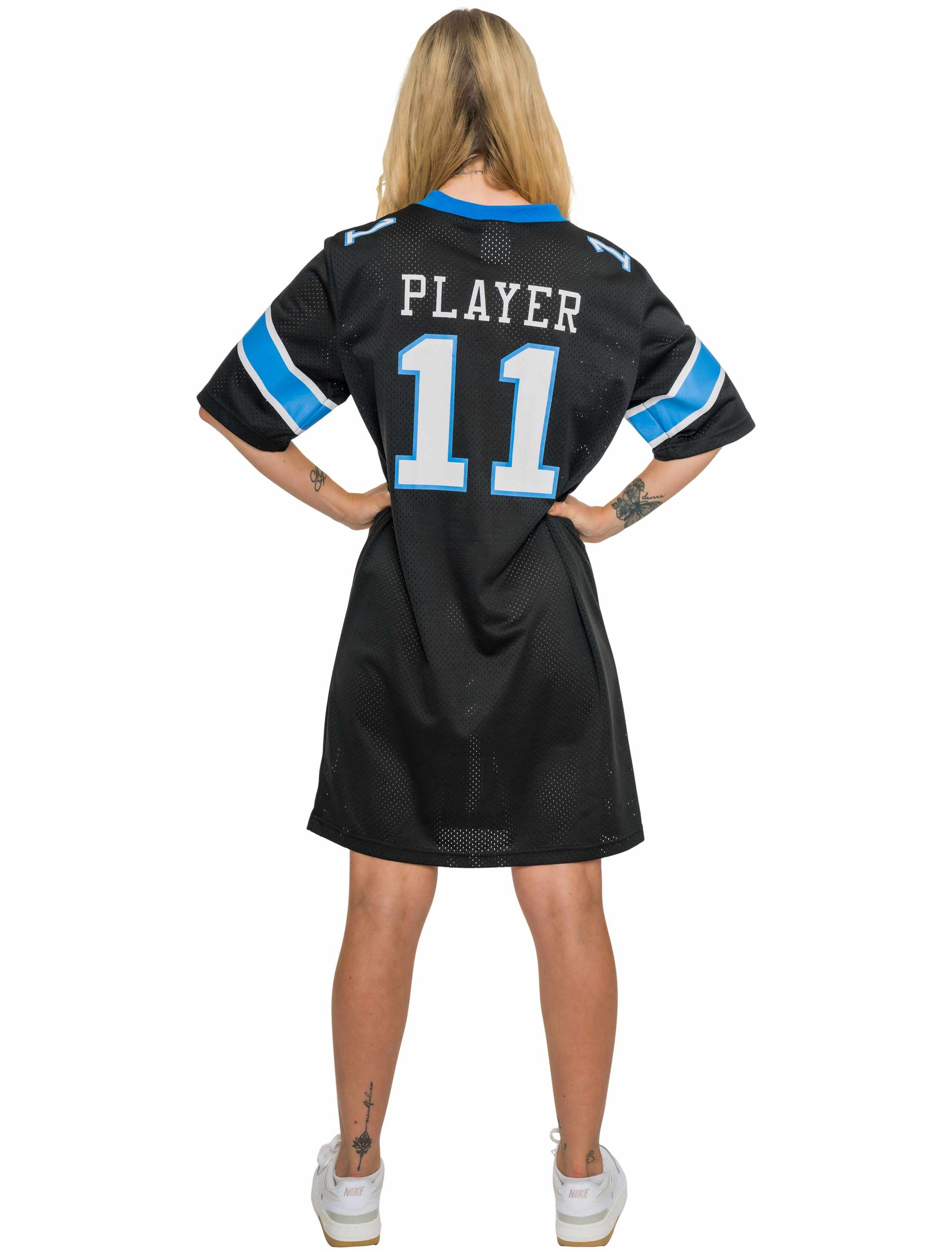 Kleid Trikot Football Damen schwarz/blau 2XL/3XL