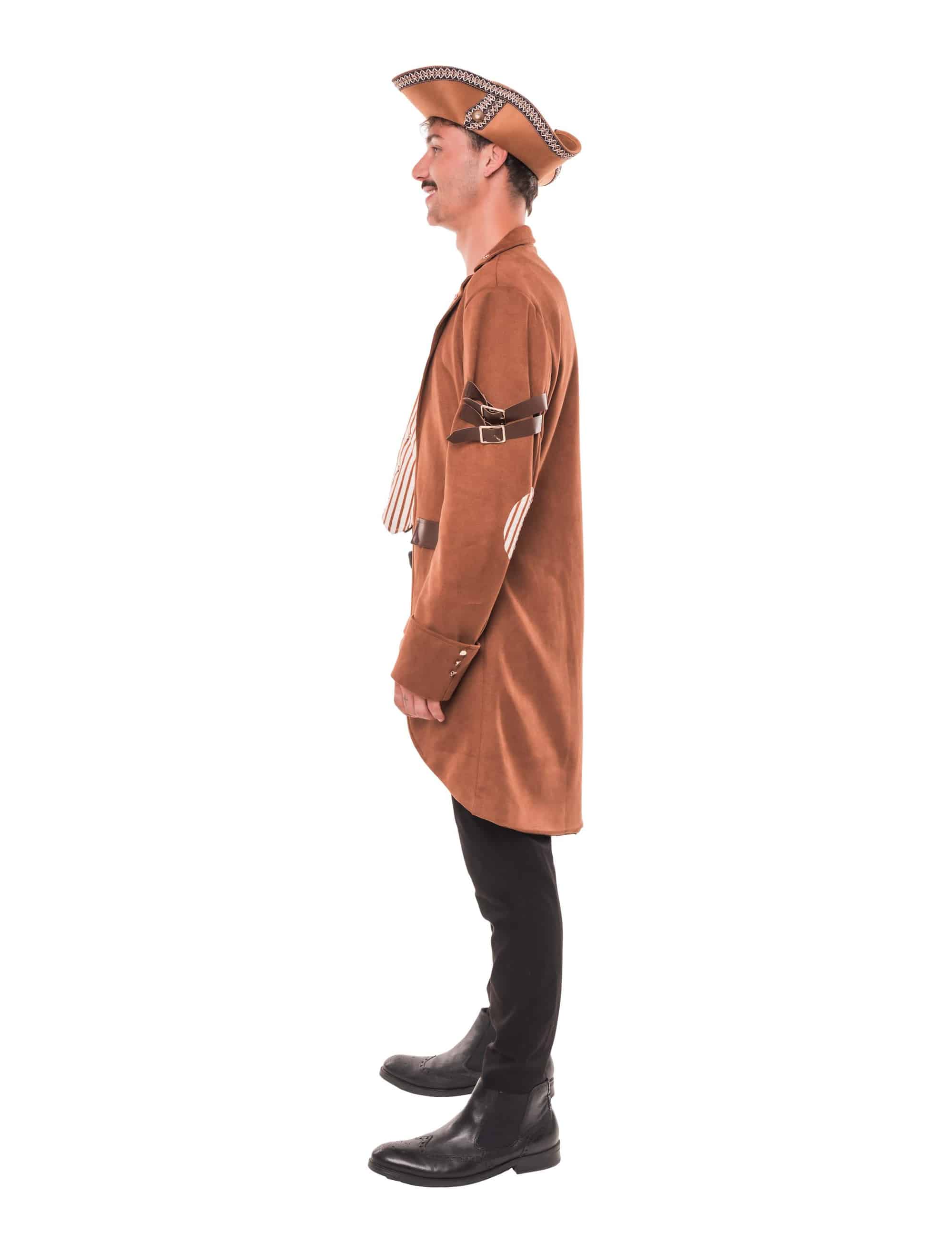 Jacke Steampunk Herren braun 2XL
