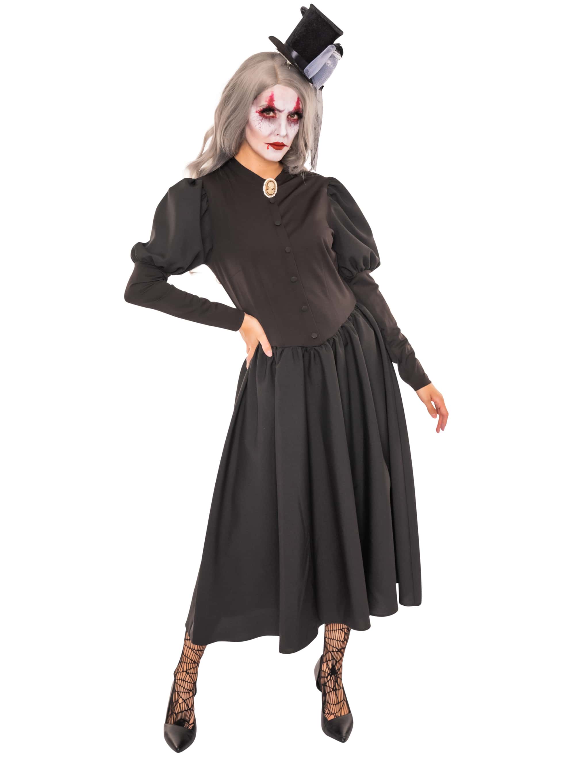 Kleid Kamee lang schwarz S