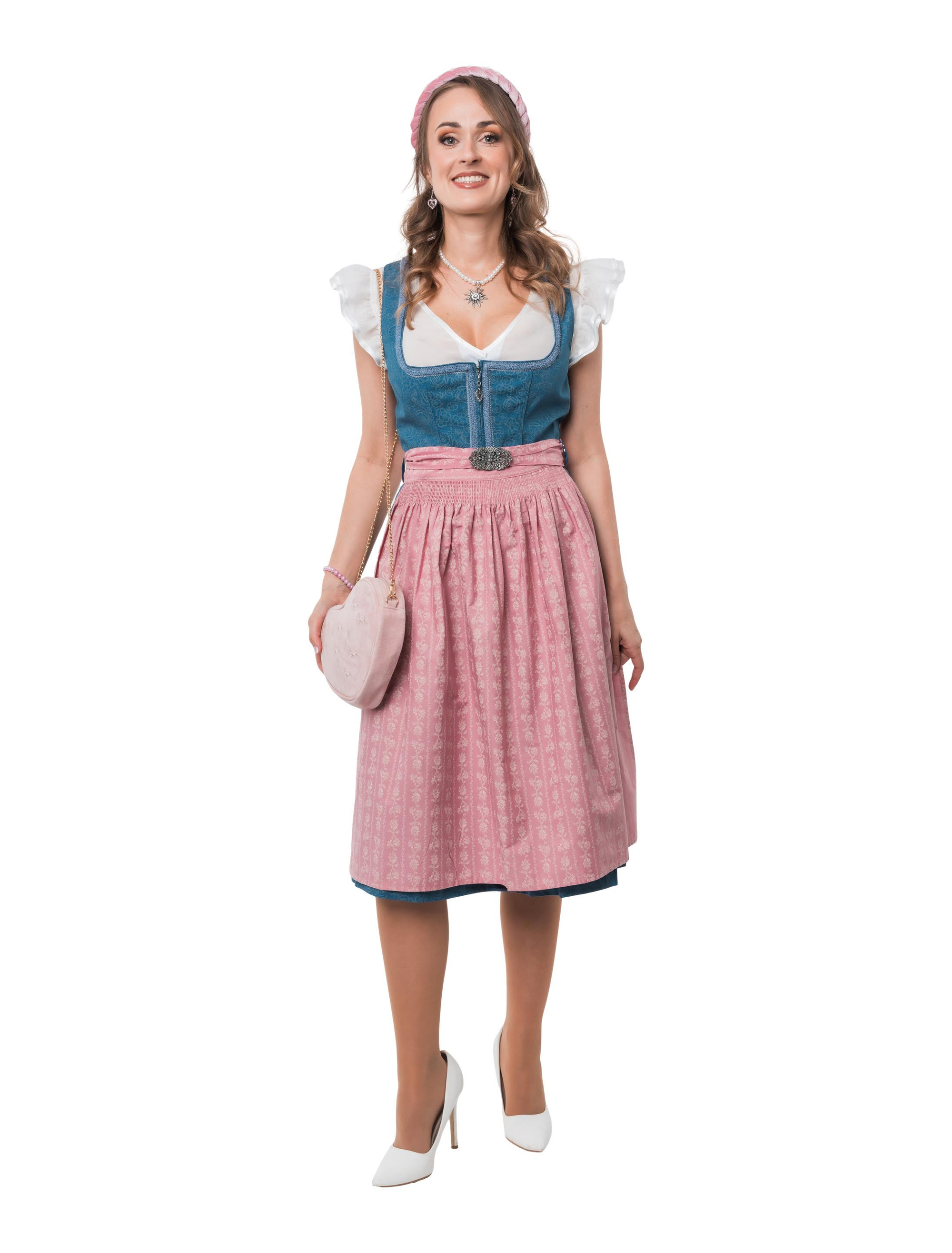 Dirndl Roseline Damen blau 40