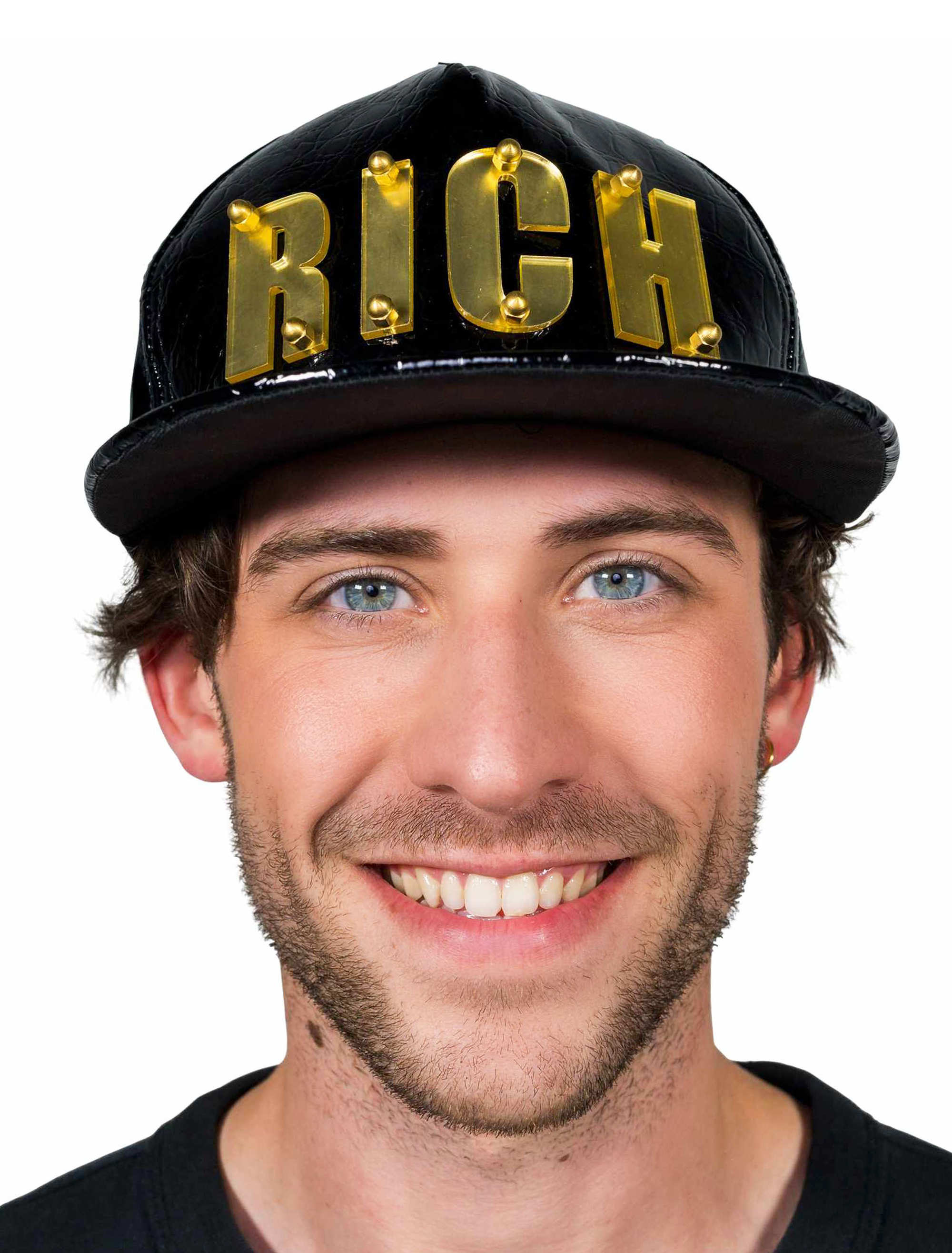 Baseball Cap Rich schwarz/gold one size