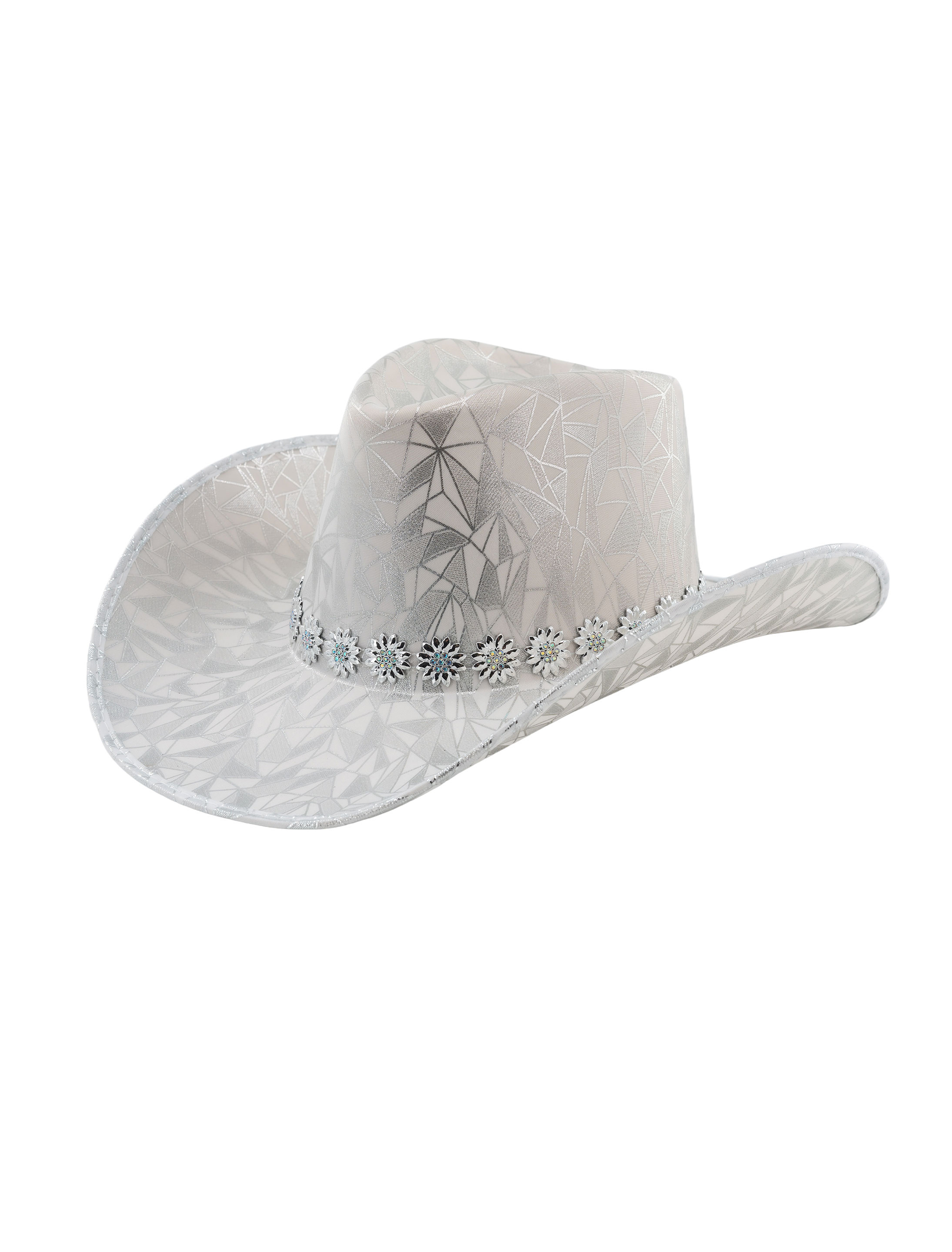 Cowboyhut Metallic silber 59
