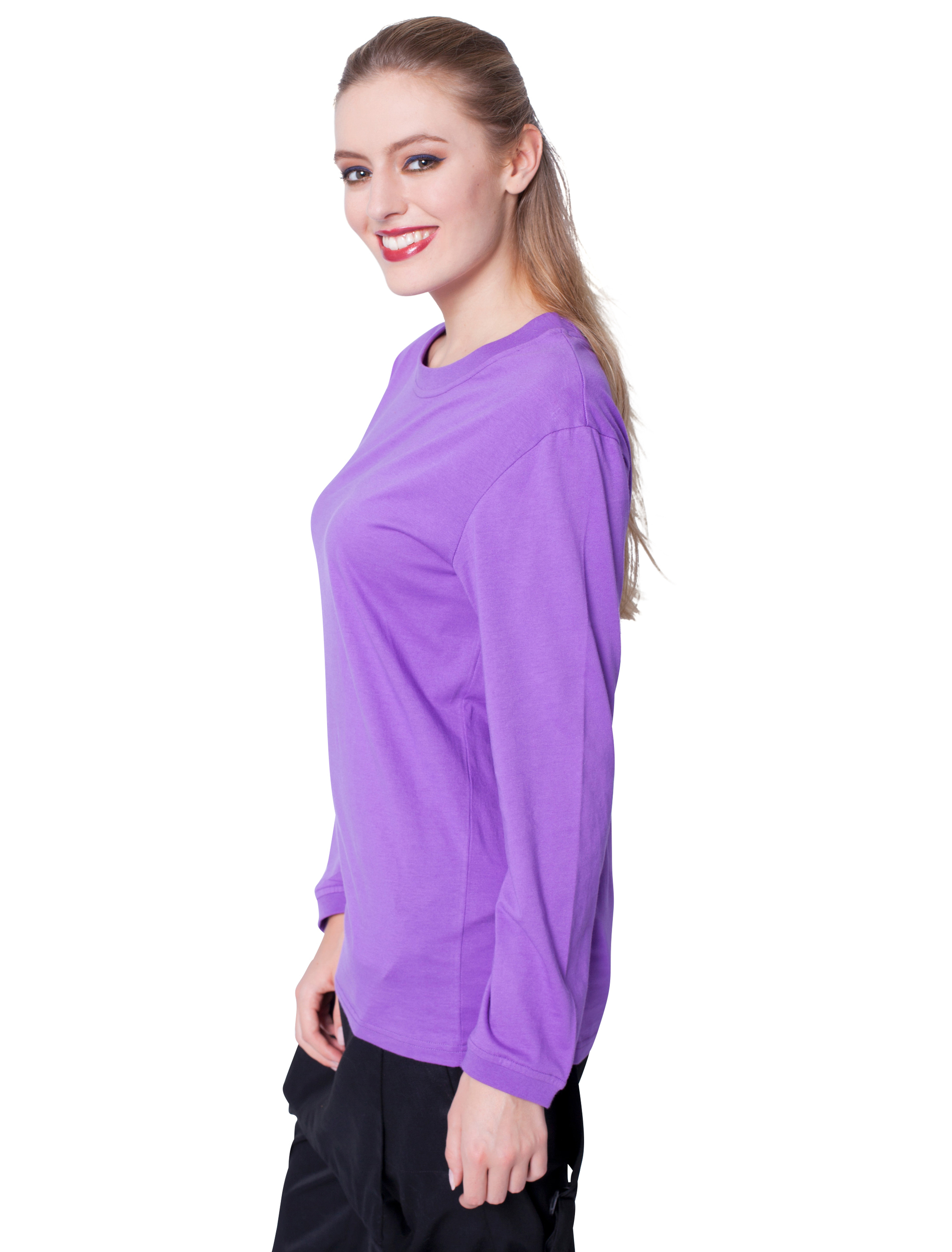 Shirt langarm lila S