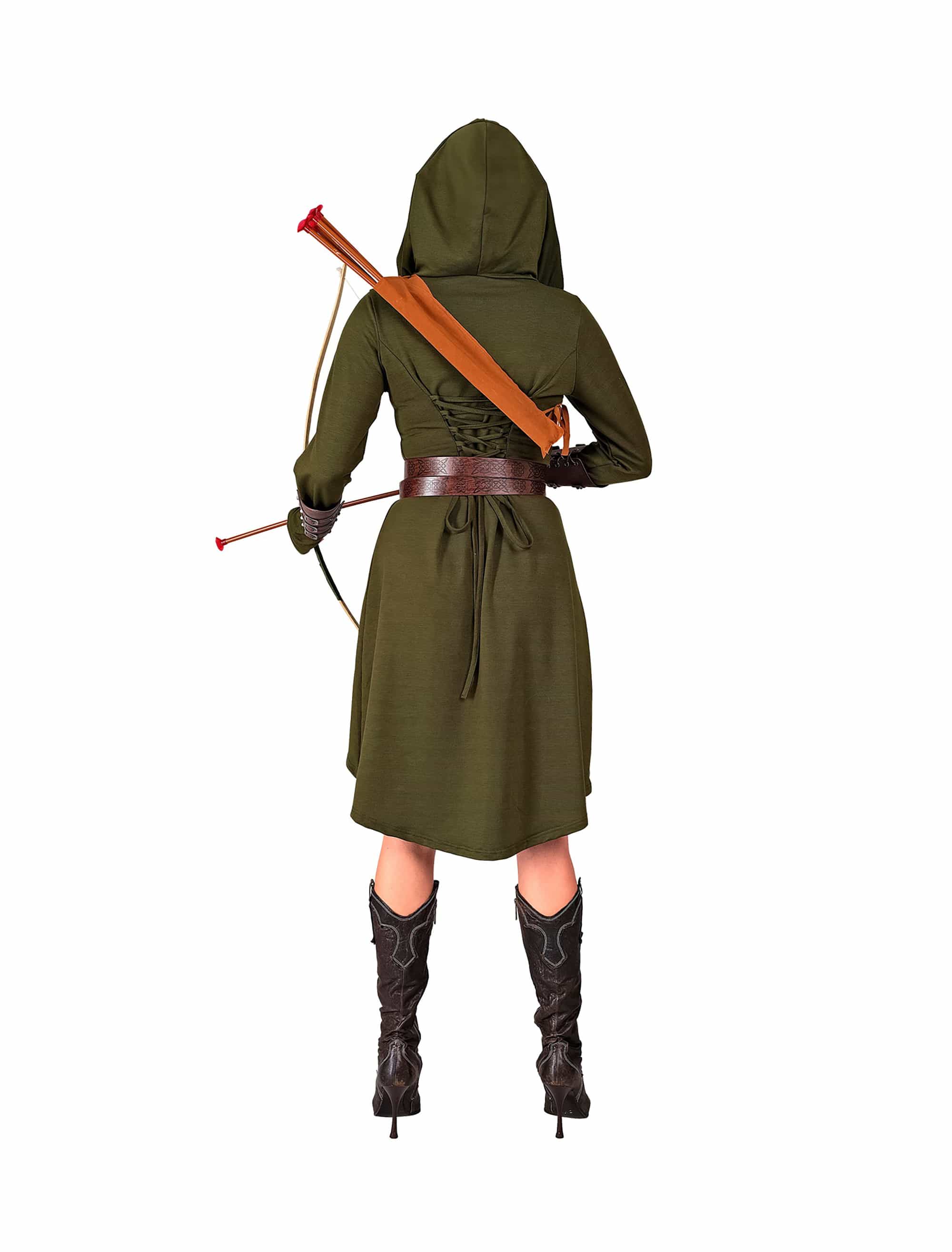 Kleid Mittelalter Damen olivgrün XL