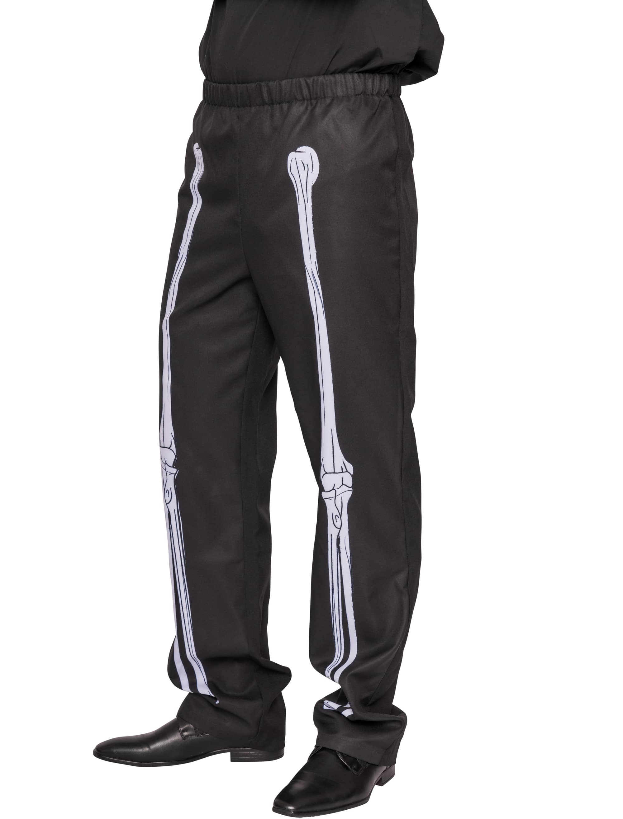 Hose mit Knochen Herren schwarz 4XL