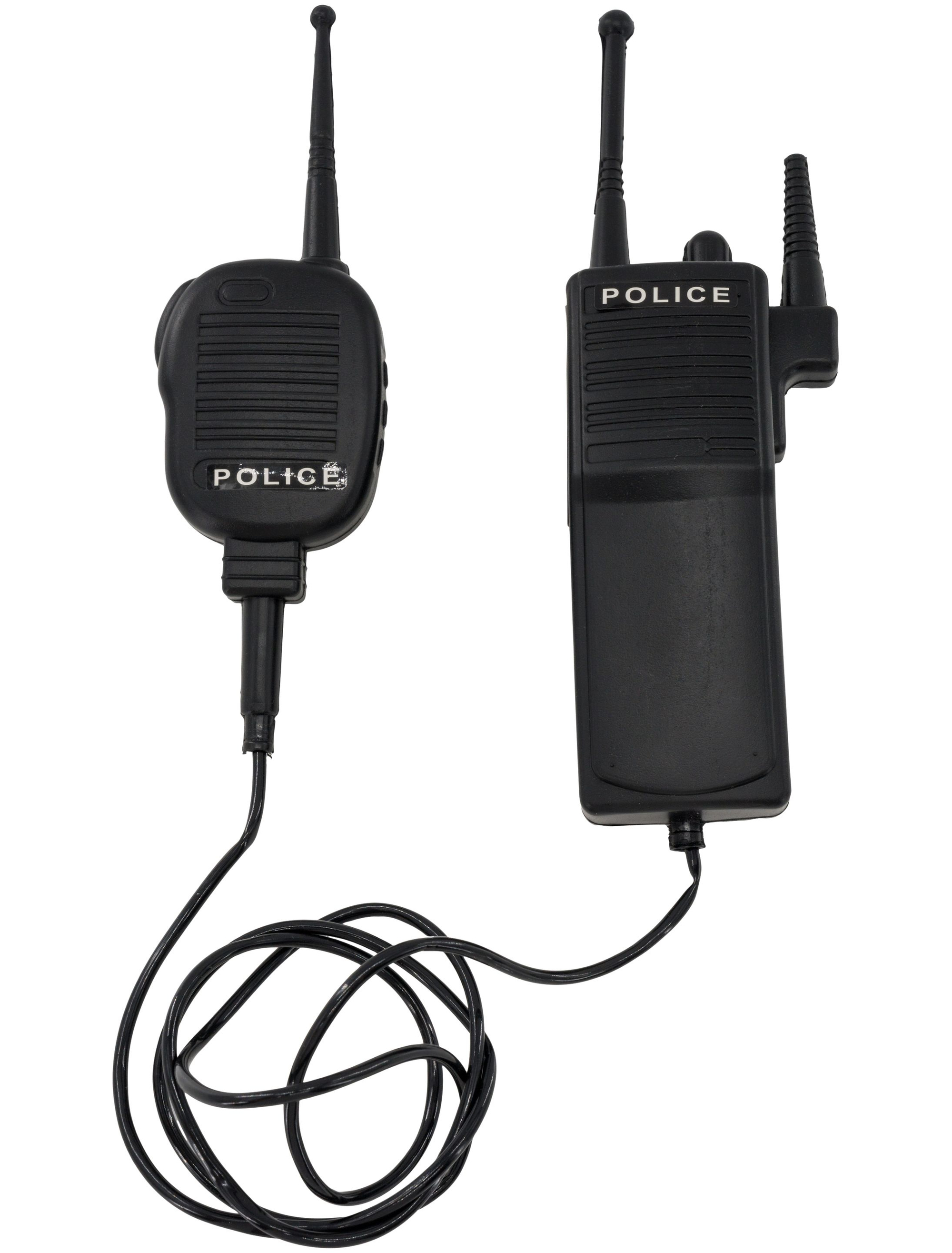 Walkie Talkie Police schwarz