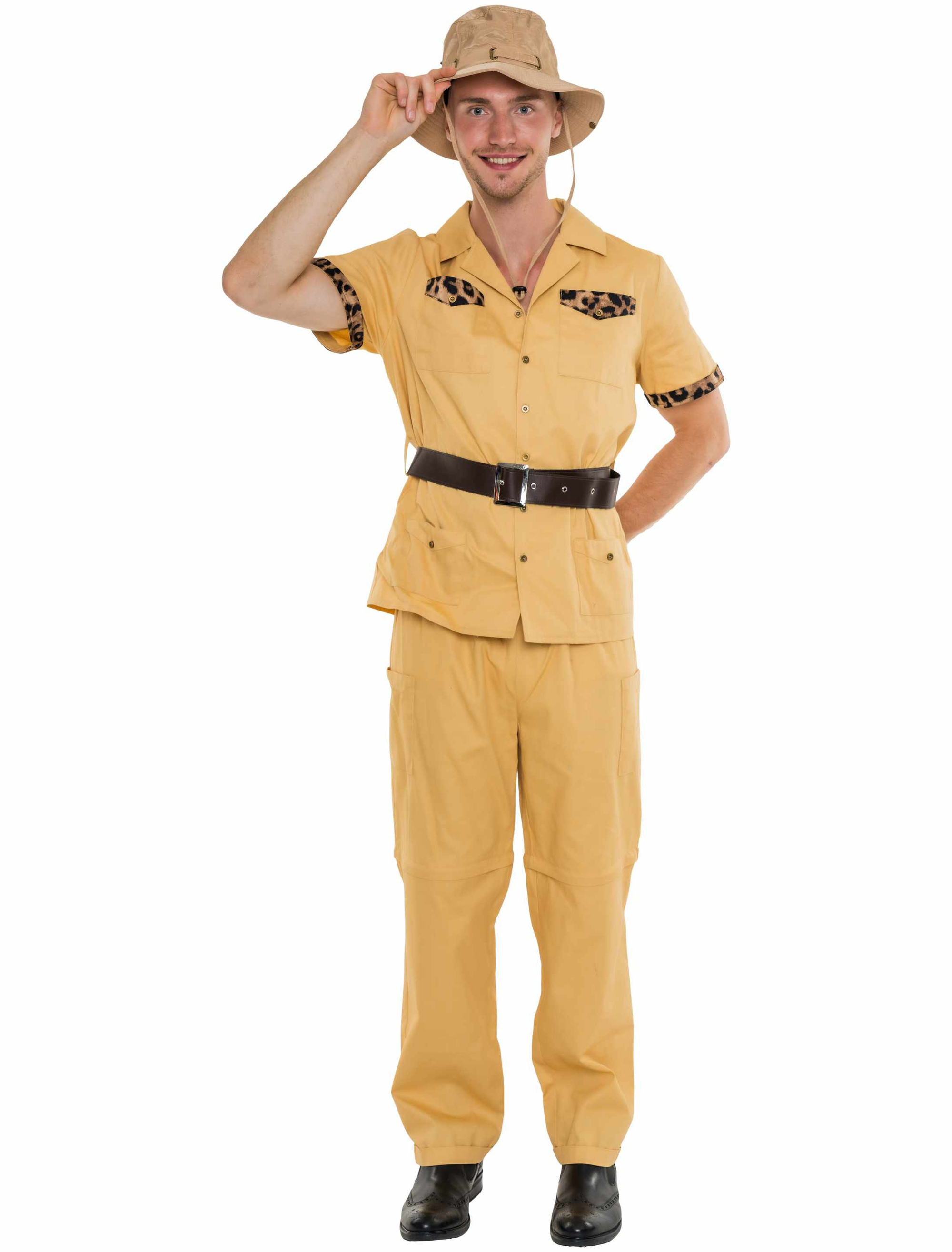 Kostüm Safari 3-tlg. Herren beige S