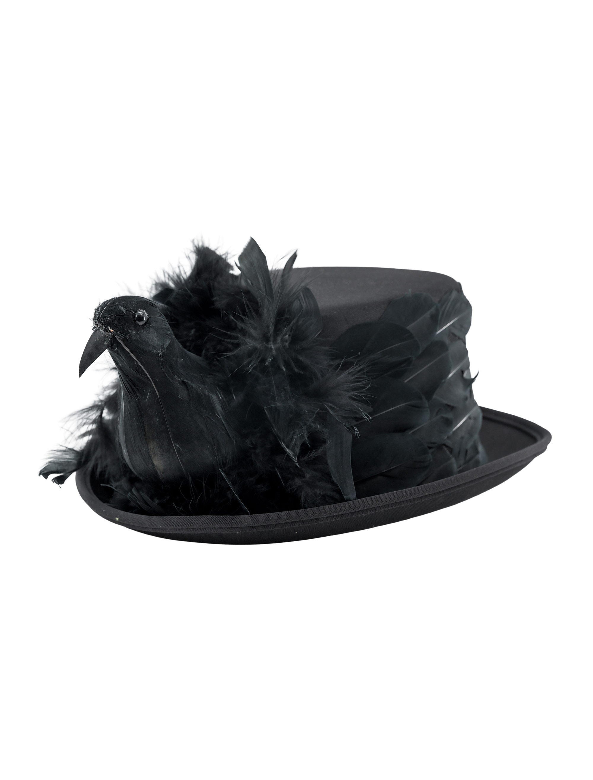 Zylinder mit Rabe schwarz 60