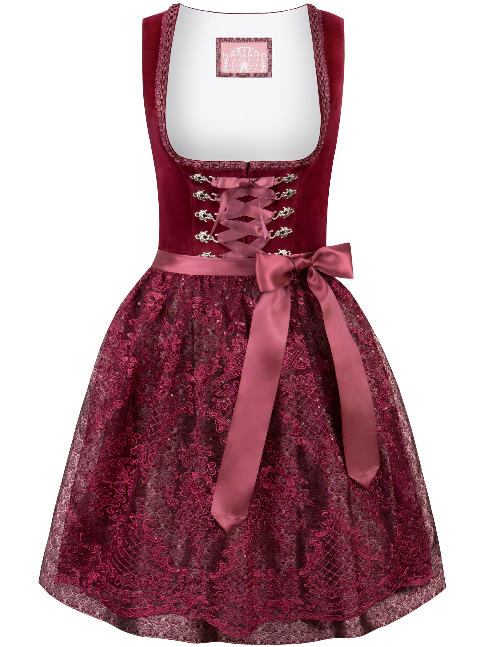 Dirndl Loredana Damen rot 38