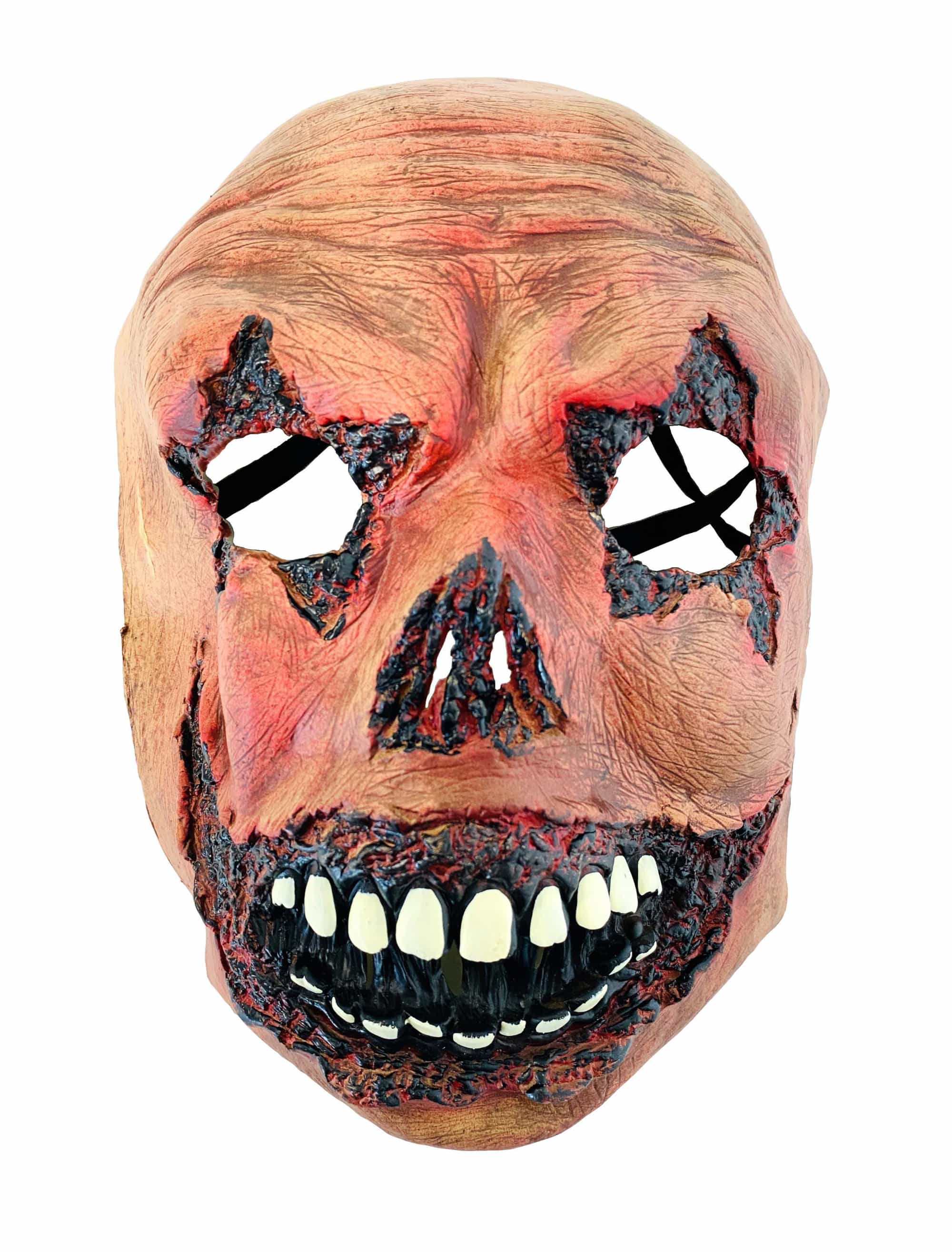 Latexmaske verbranntes Gesicht