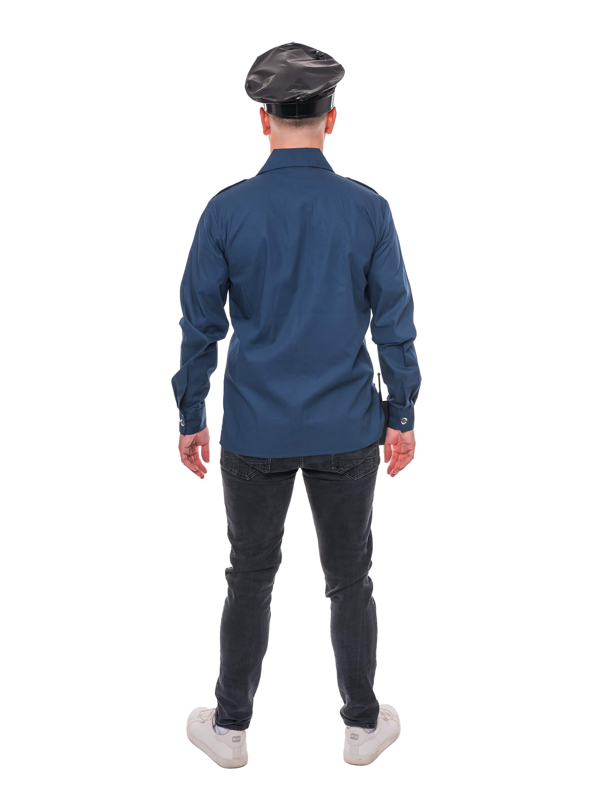 Hemd Polizist Herren blau 4XL