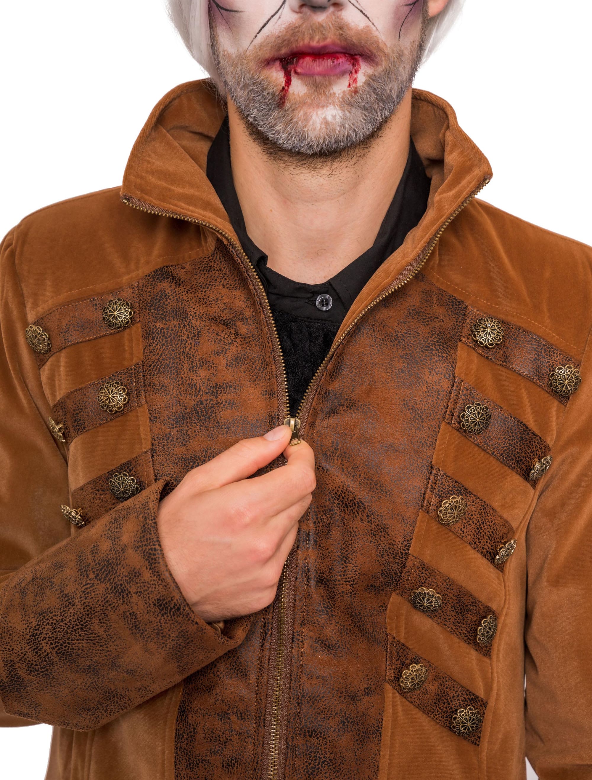 Jacke Pirat Herren braun S