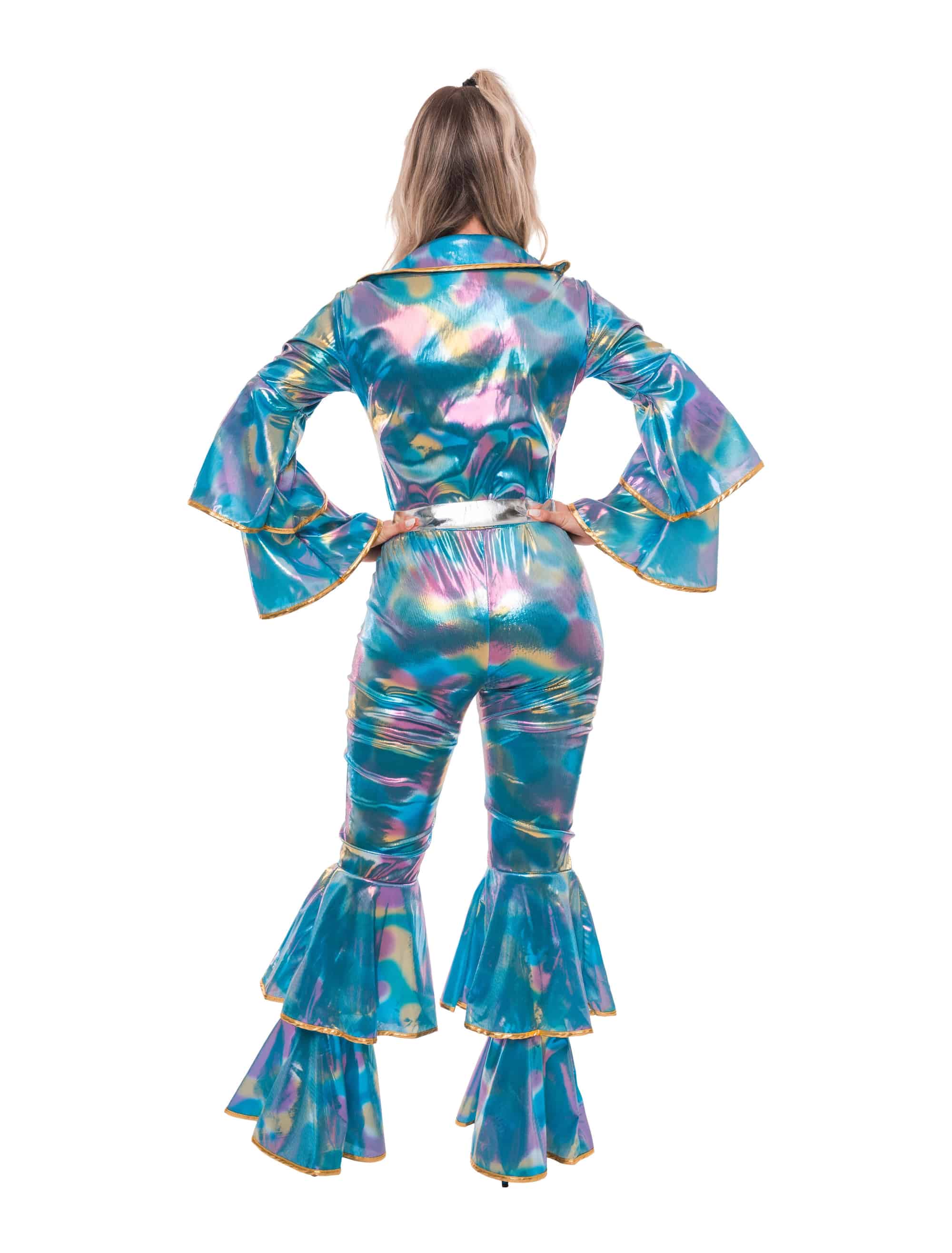 Jumpsuit Dancing Queen Metallic Damen blau S/M
