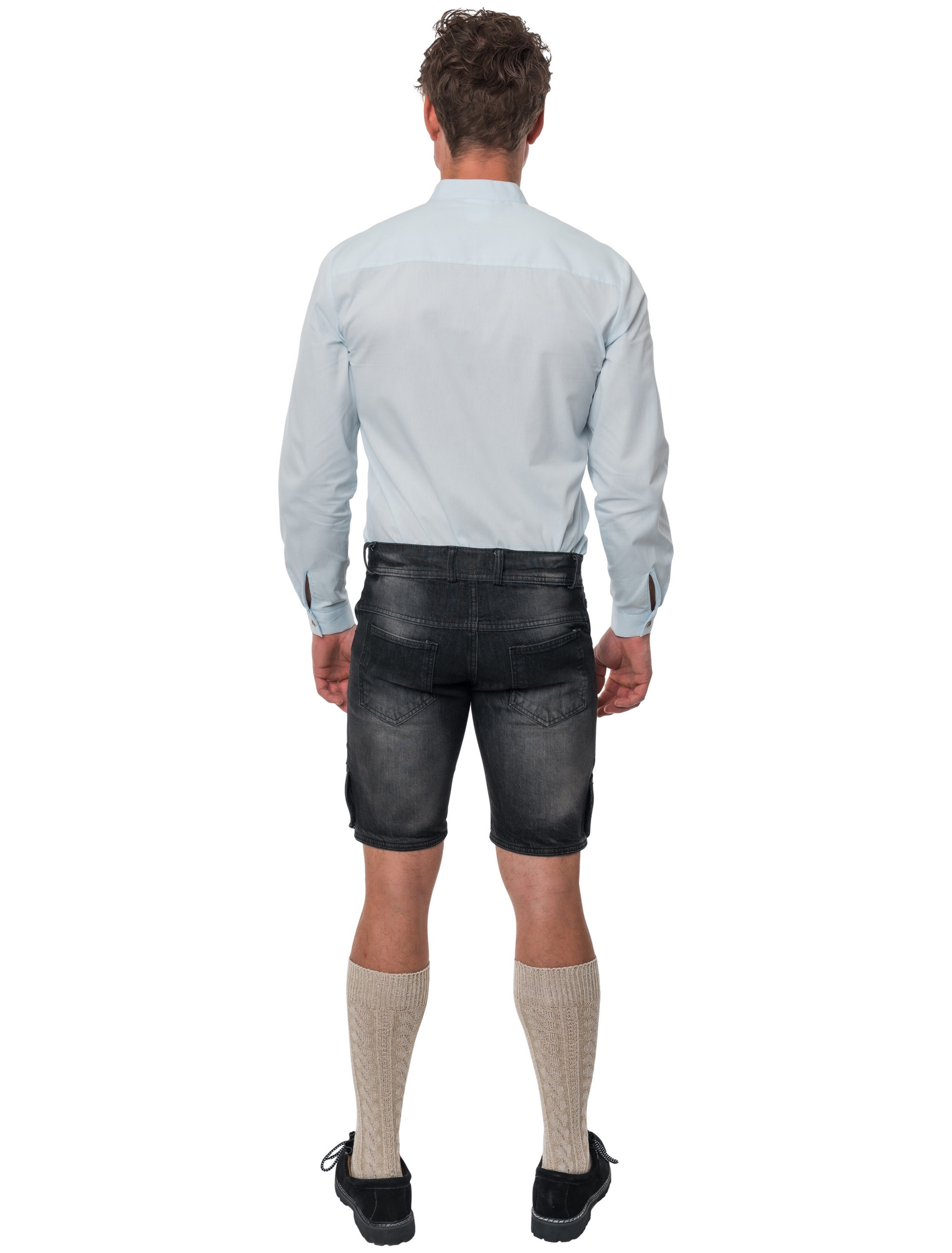 Trachtenjeans kurz Herren schwarz XS