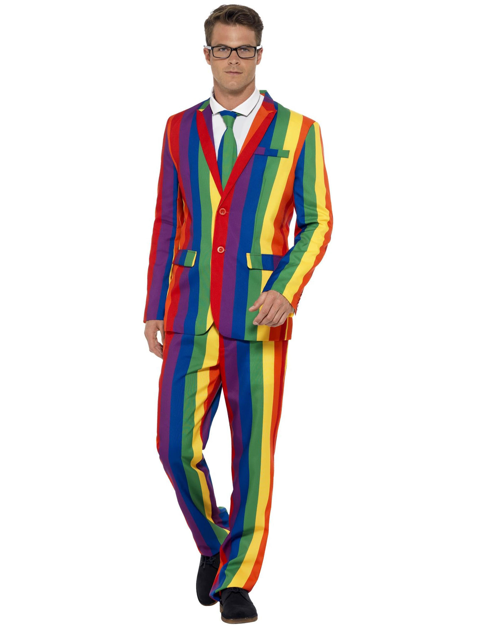 Anzug 3-tlg. rainbow L