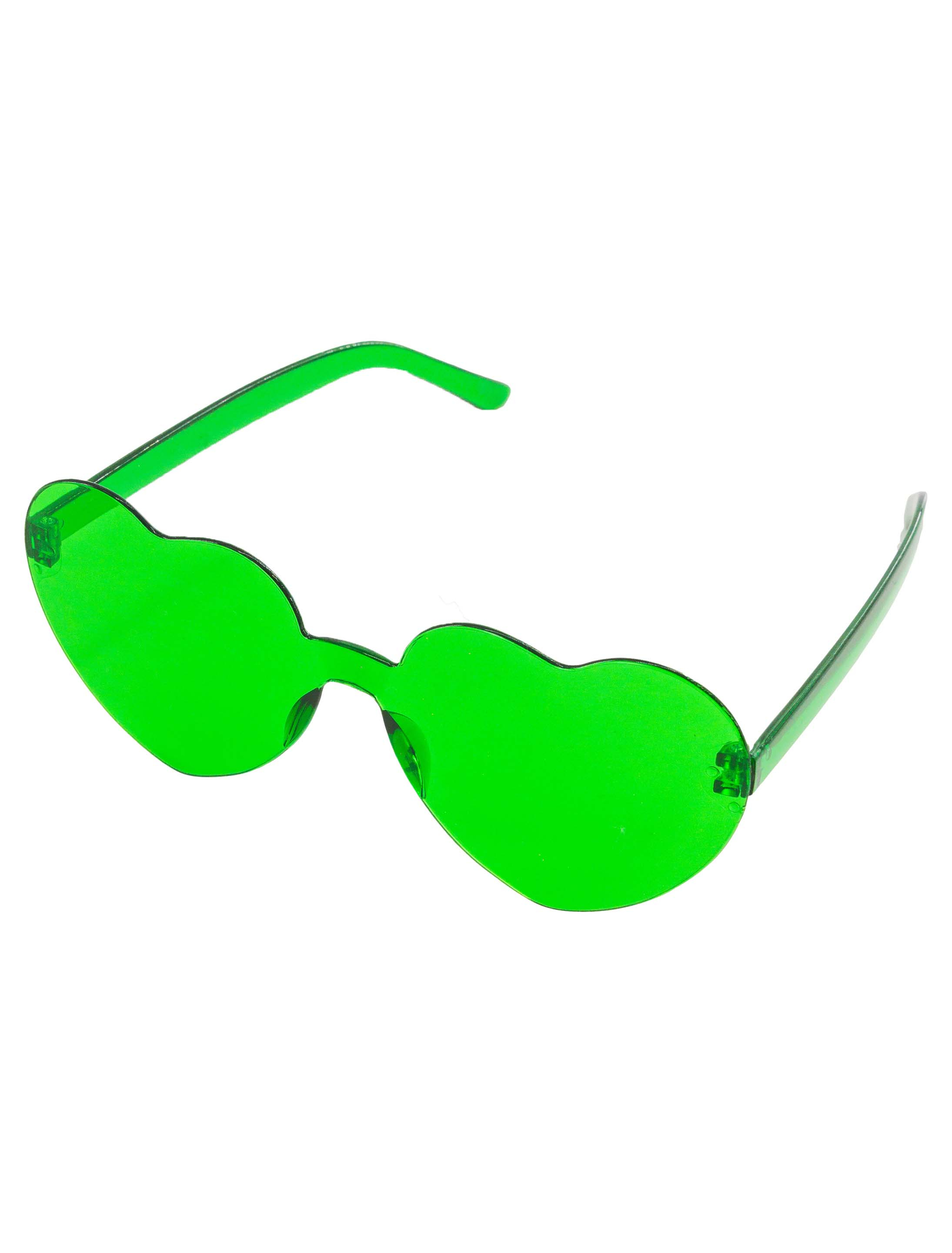 Brille Herz grün