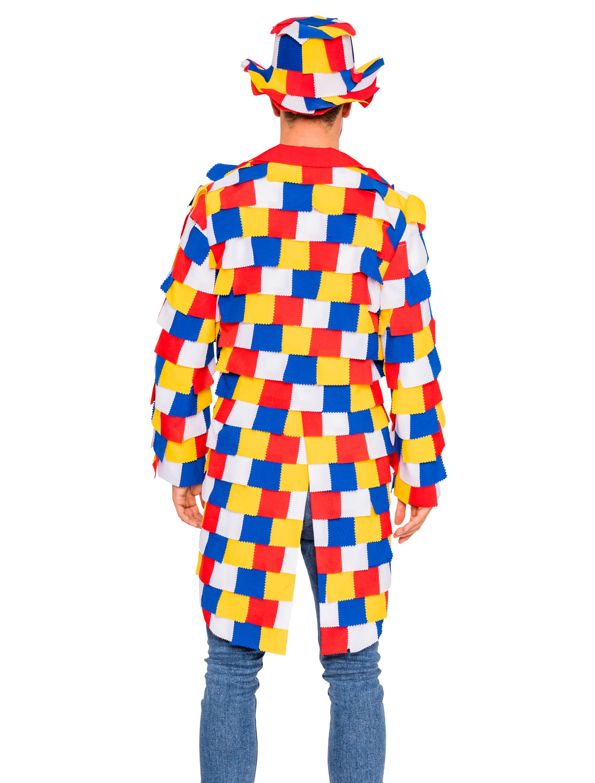 Lappenfrack Herren rot/weiß/blau/gelb 56