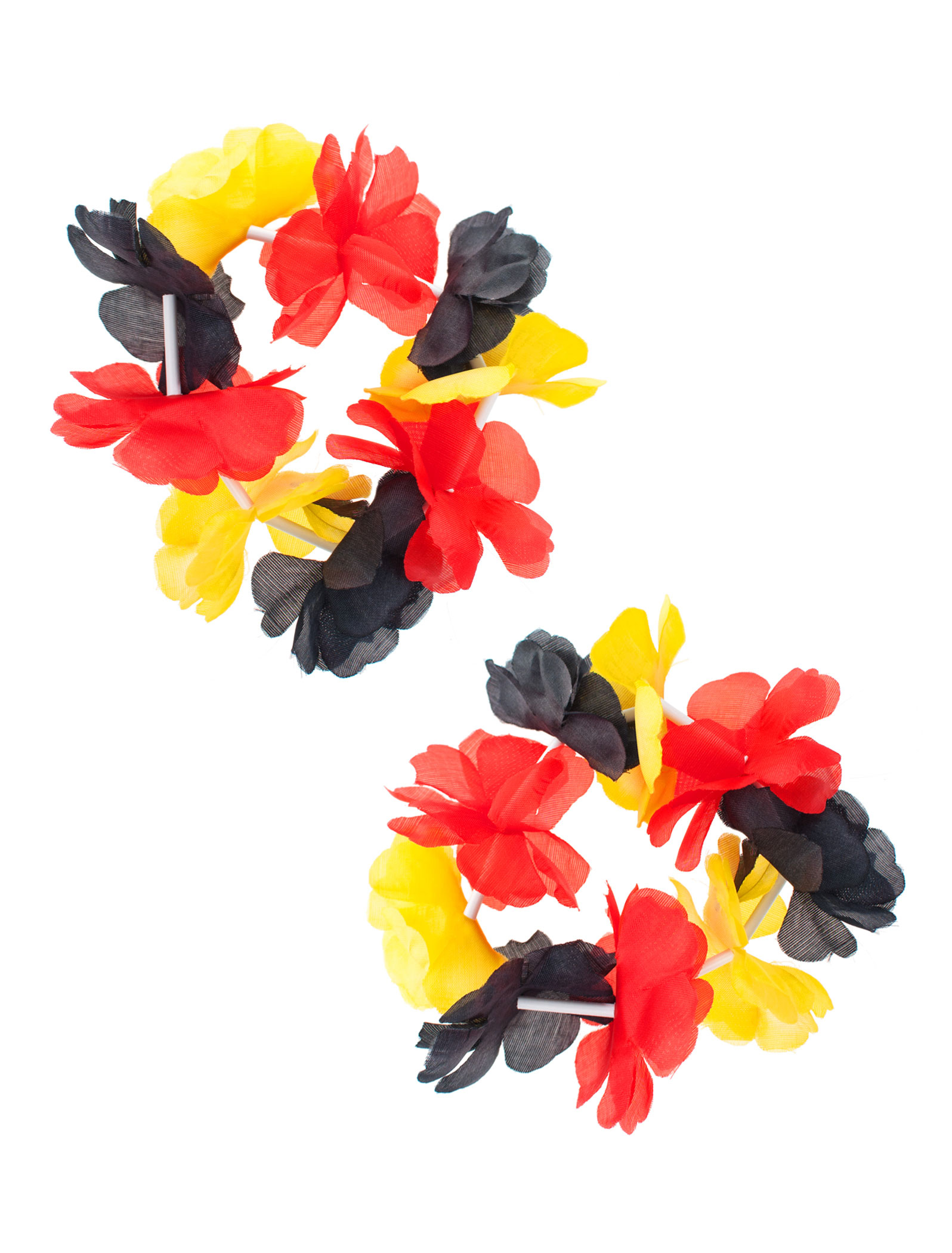 Armbänder Hawaii Deutschland 2er Pack schwarz/rot/gold