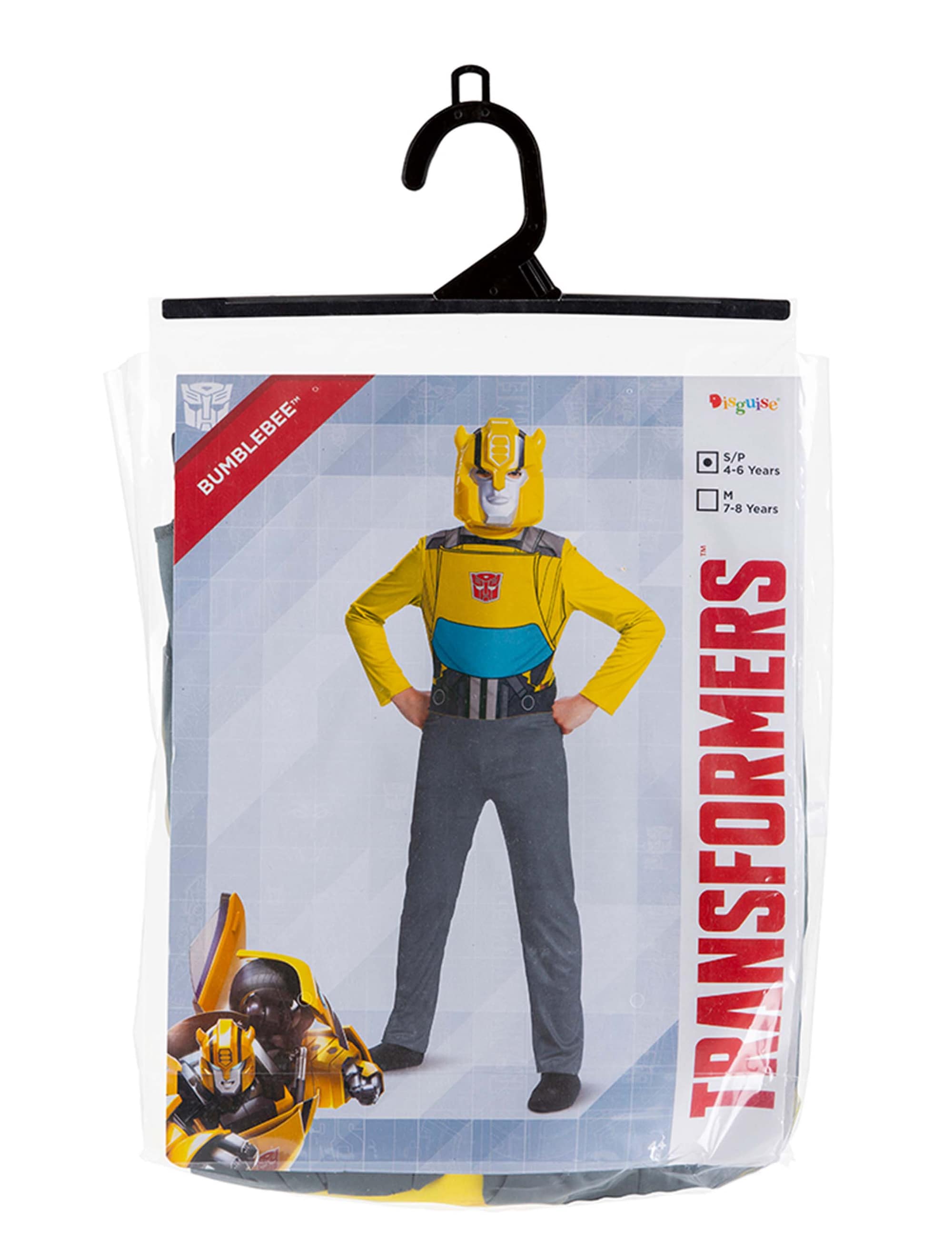 Kostüm Transformers Bumblebee basic 2-tlg. Kinder schwarz/gelb 7-8 Jahre